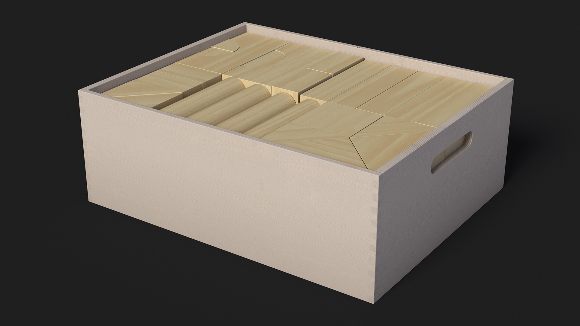 3D model Wooden Constructor in Box