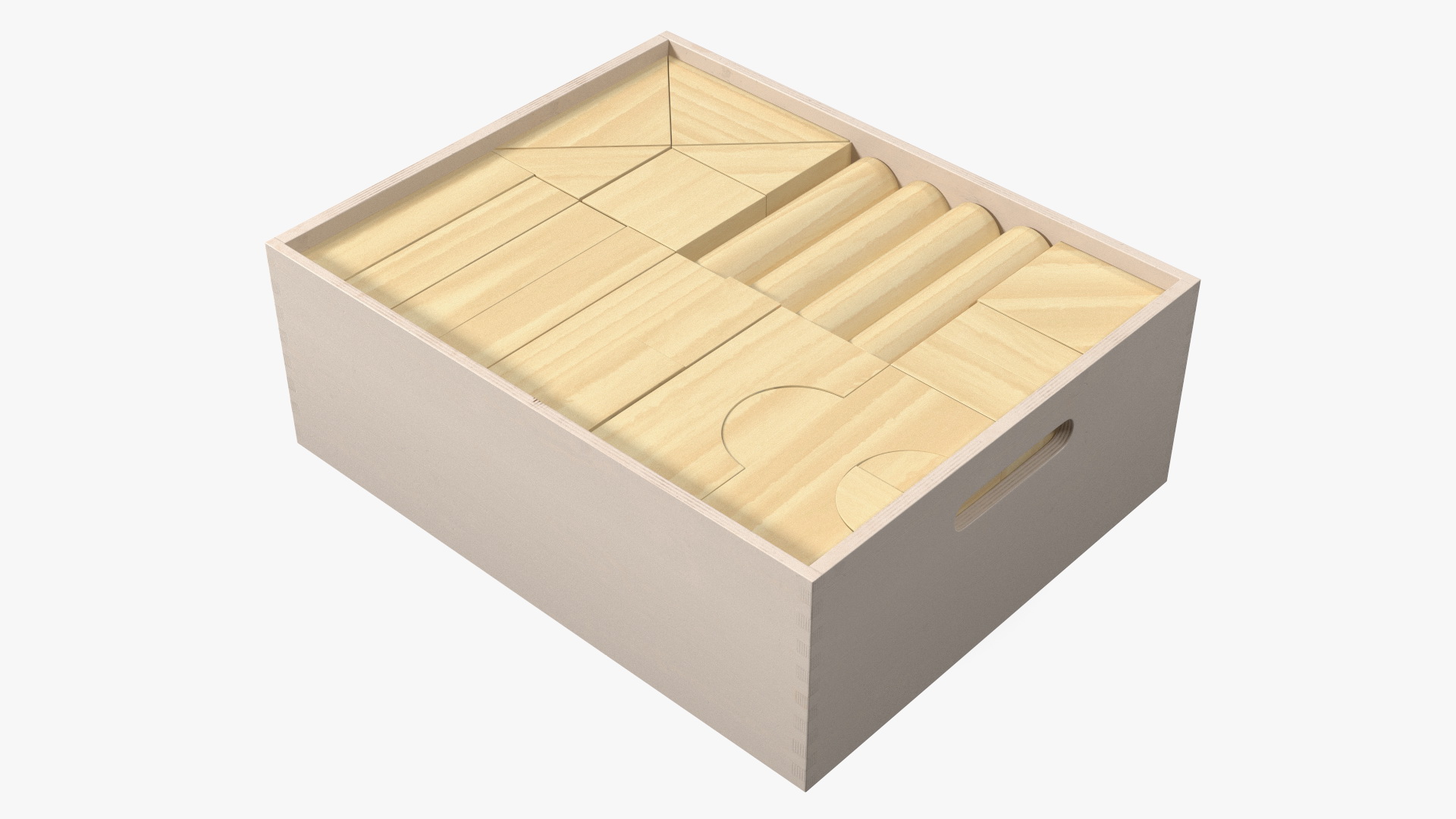3D model Wooden Constructor in Box