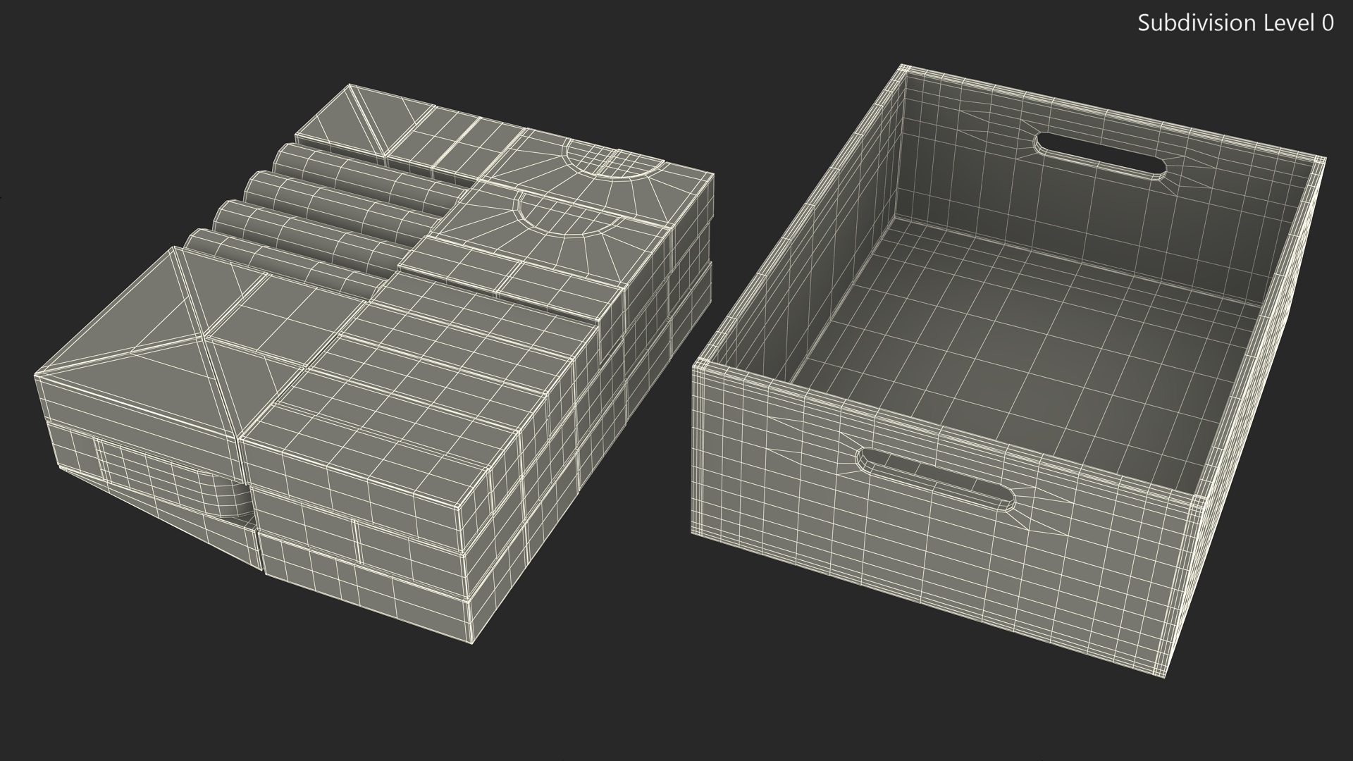 3D model Wooden Constructor in Box