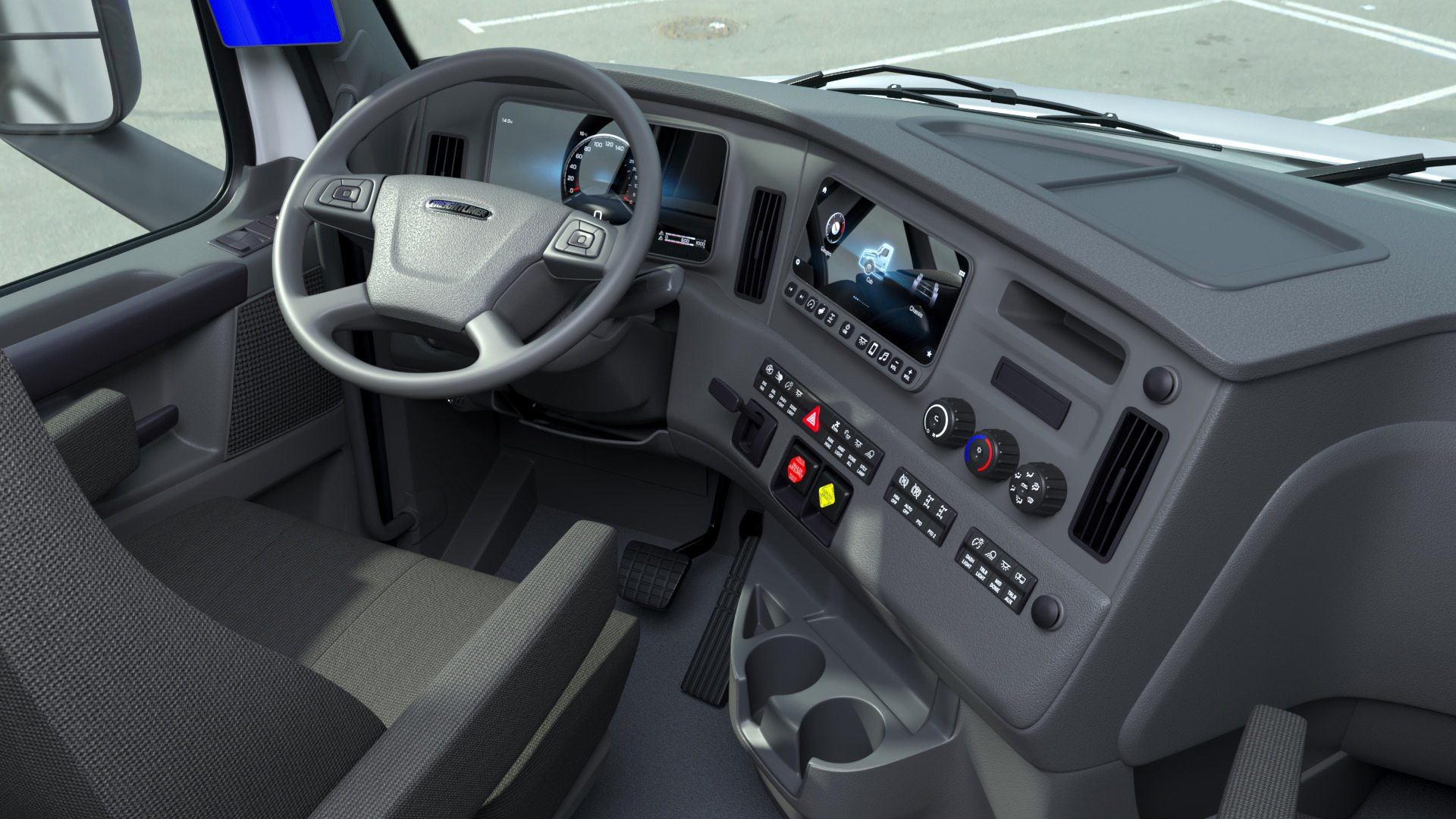 Cascadia 2025 Freightliner Highway Semi Truck Rigged - view 11
