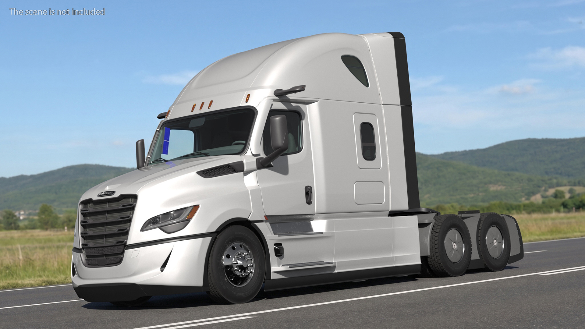 Cascadia 2025 Freightliner Highway Semi Truck Rigged - view 4