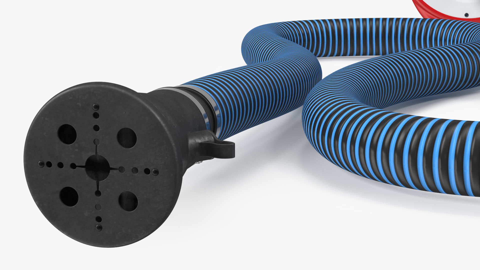 Exhaust Fume Extraction System Single Duct Rigged 3D model