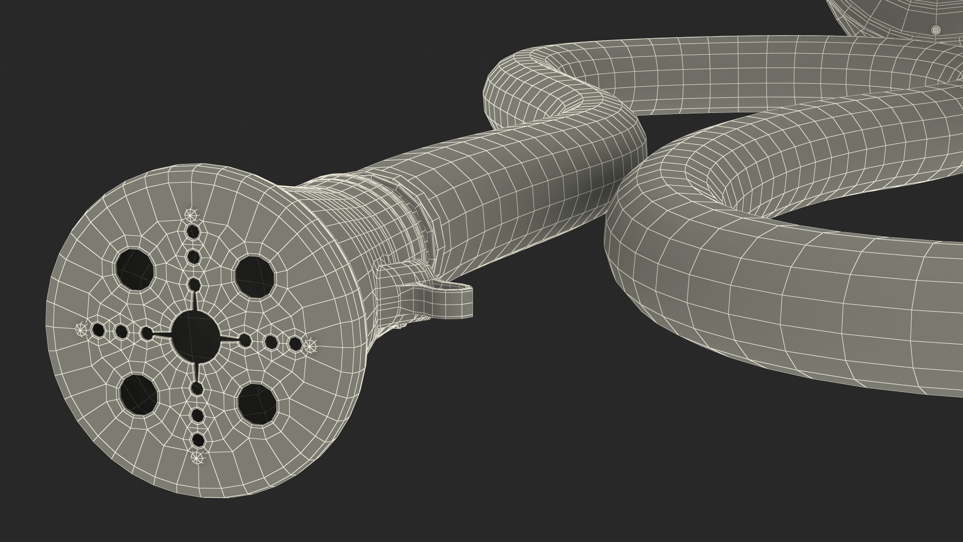 Exhaust Fume Extraction System Single Duct Rigged 3D model