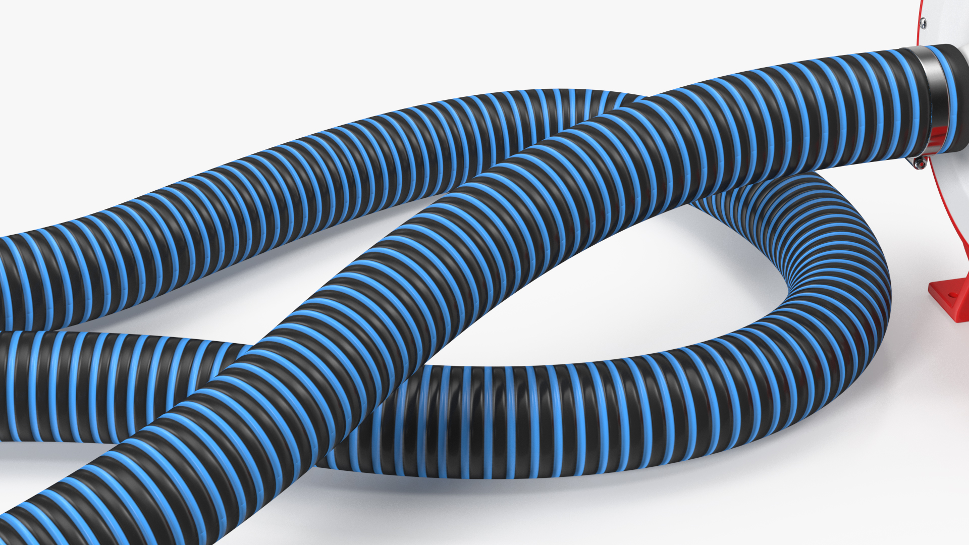 Exhaust Fume Extraction System Single Duct Rigged 3D model