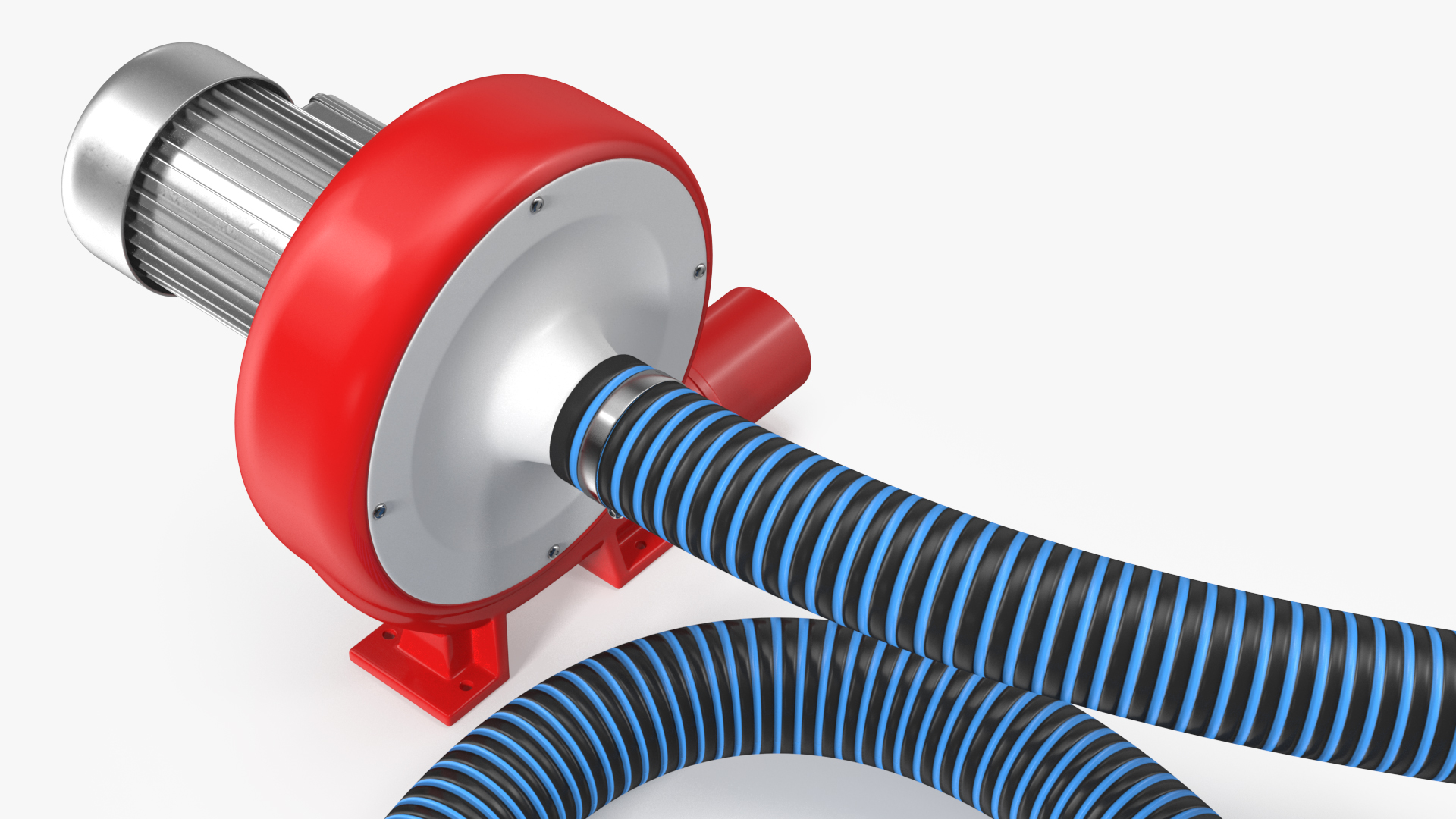 Exhaust Fume Extraction System Single Duct Rigged 3D model