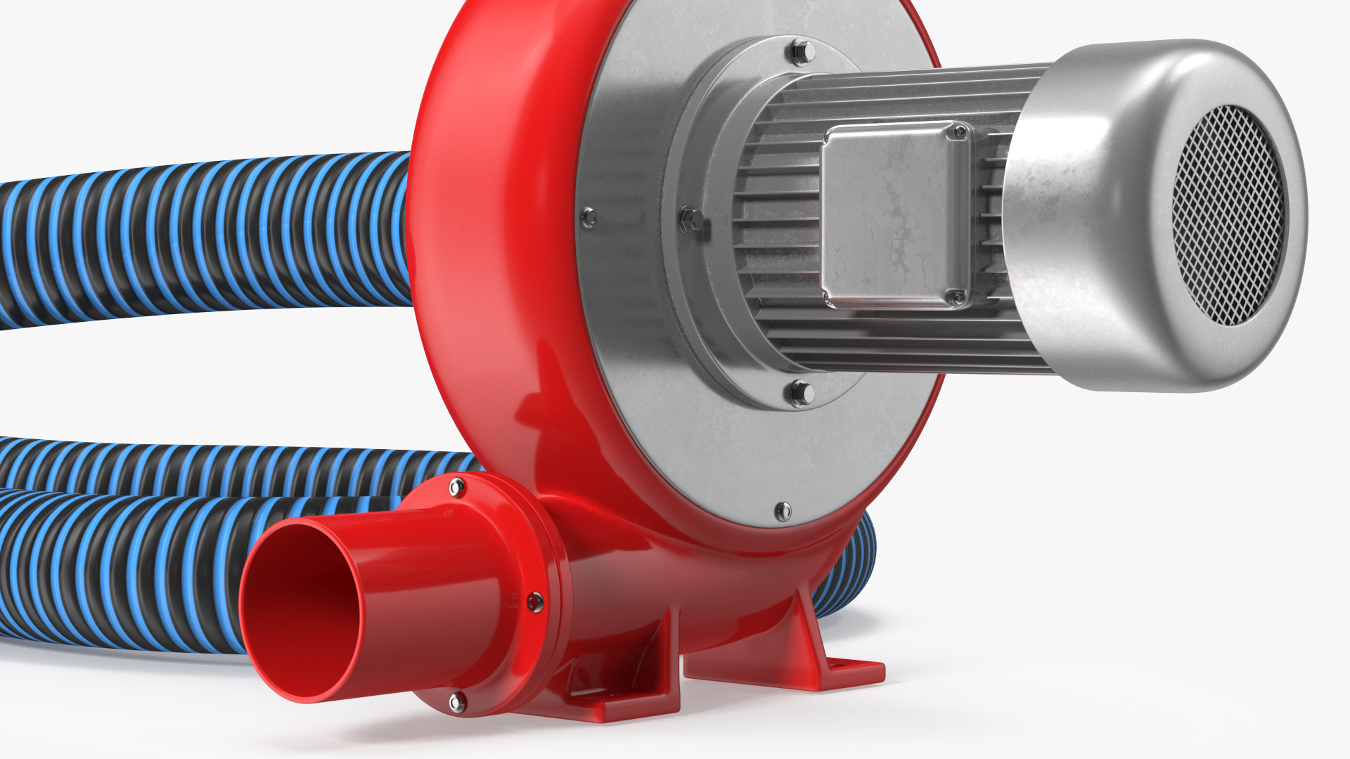 Exhaust Fume Extraction System Single Duct Rigged 3D model
