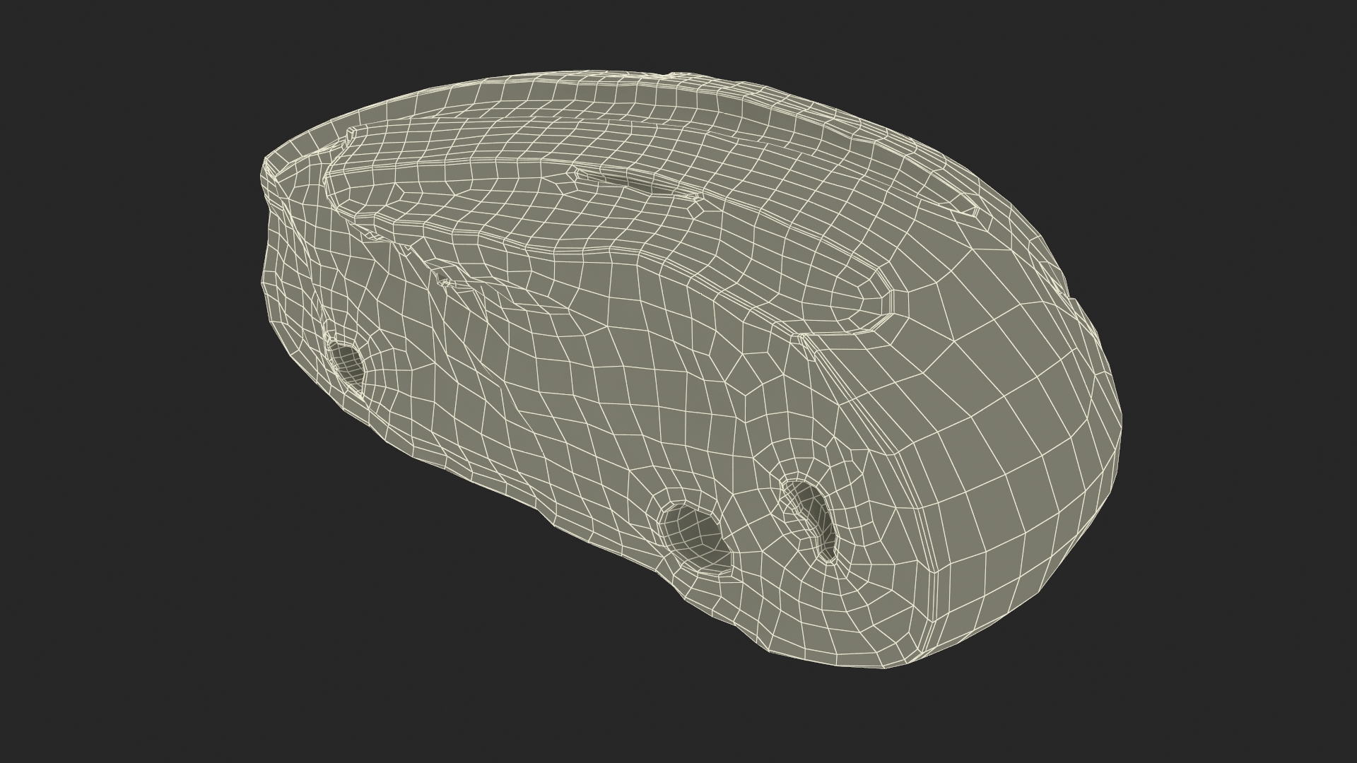 Broken Piece of White Bread 3D