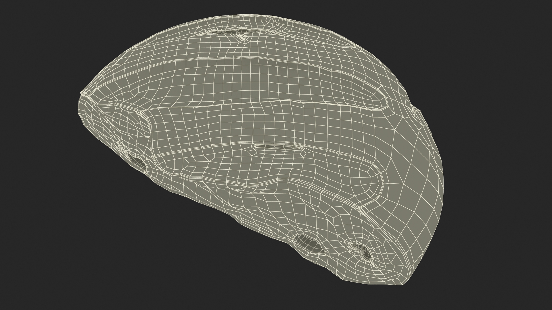 Broken Piece of White Bread 3D