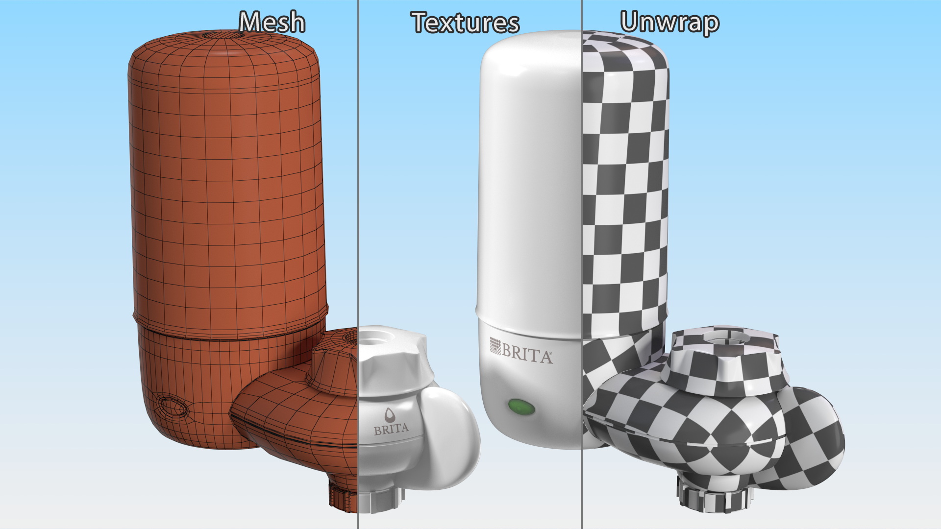 3D model Faucet Mount Brita Filter