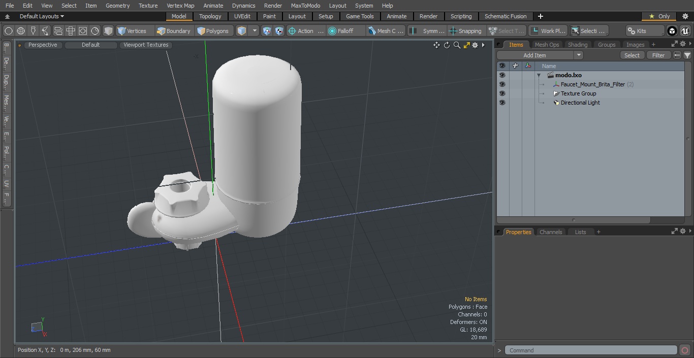 3D model Faucet Mount Brita Filter