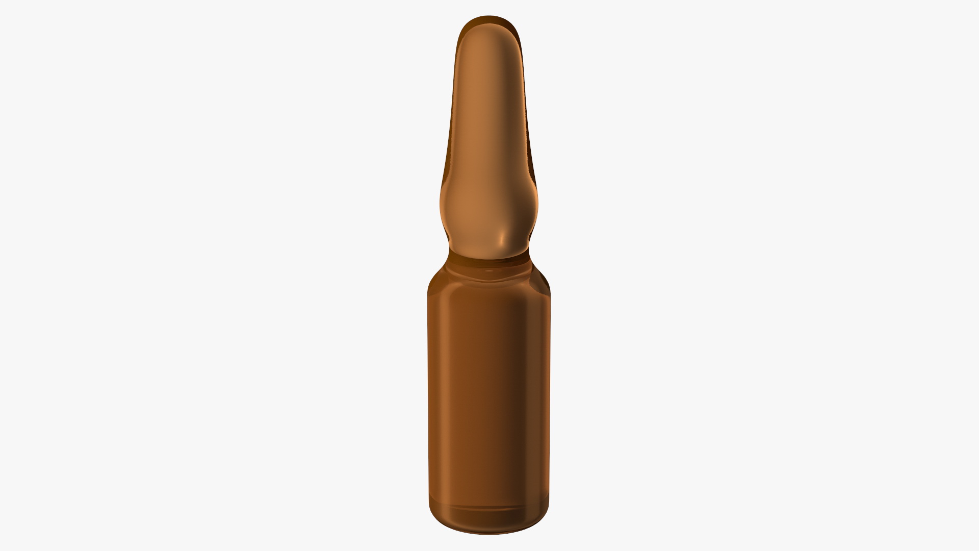 3D Medical Brown Ampoule