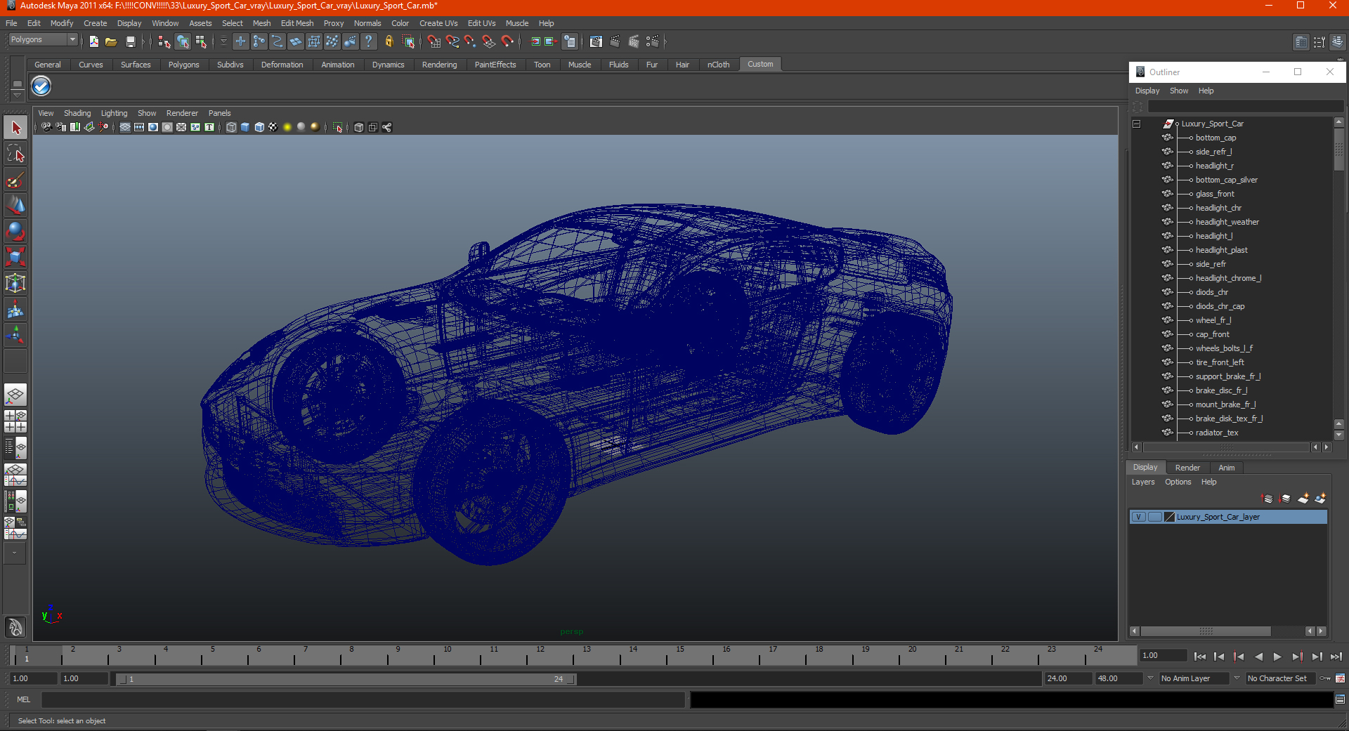 3D Luxury Sport Car