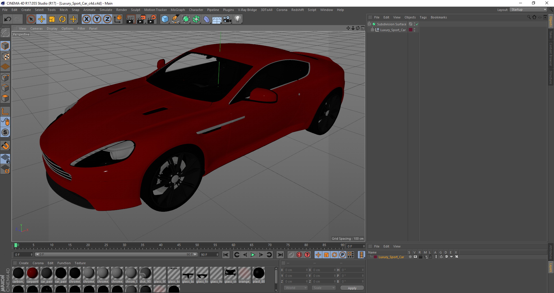 3D Luxury Sport Car