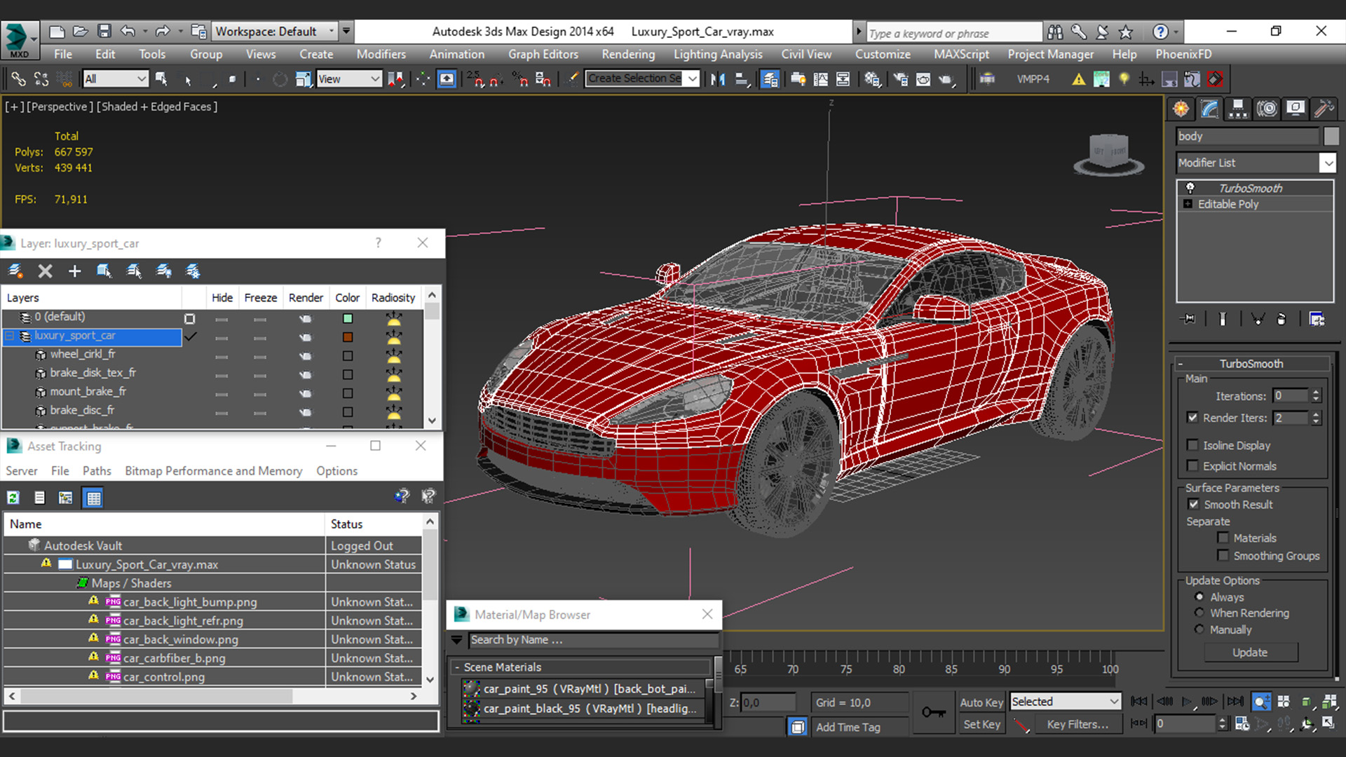 3D Luxury Sport Car