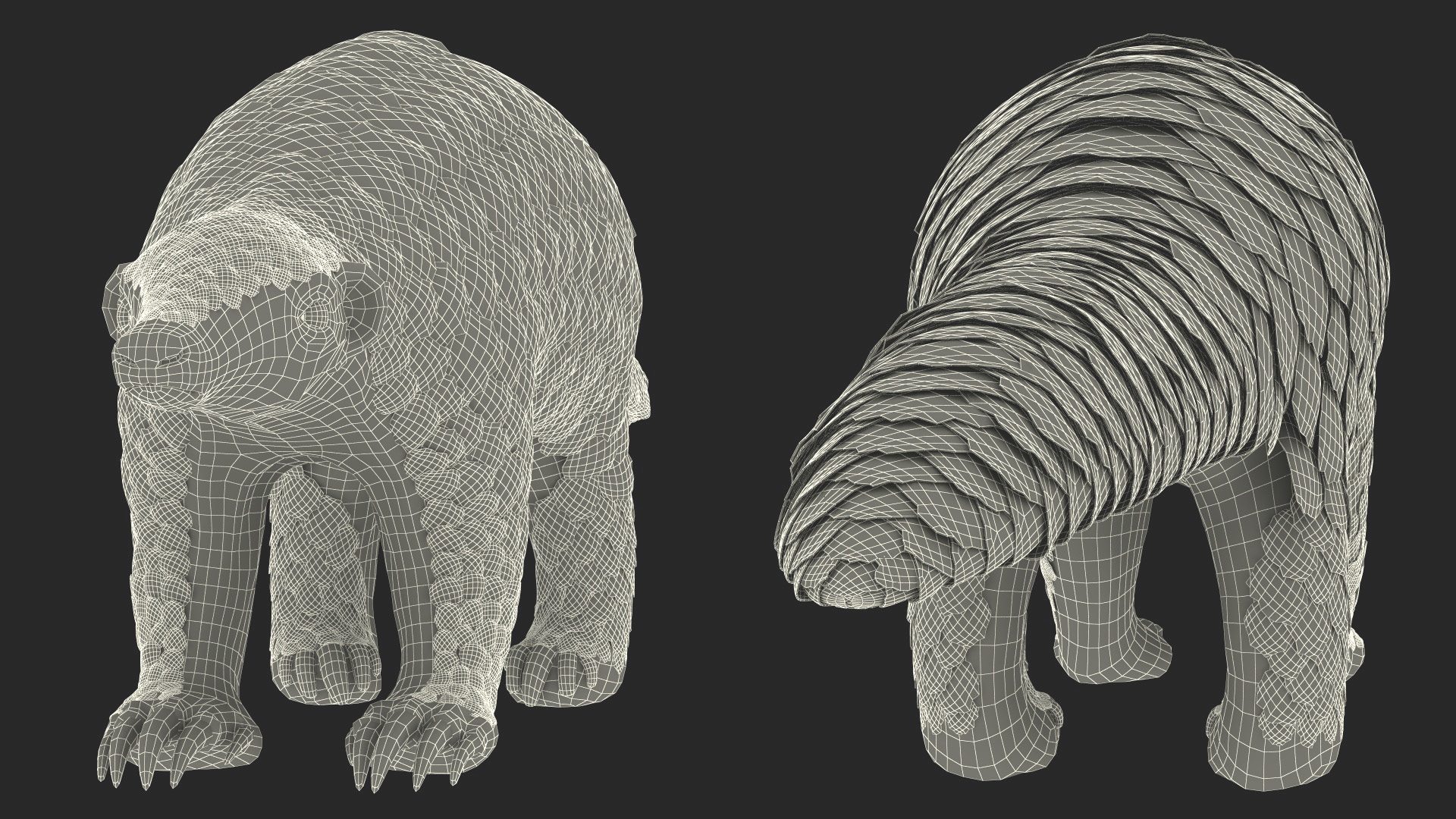3D model Pangolin Rigged