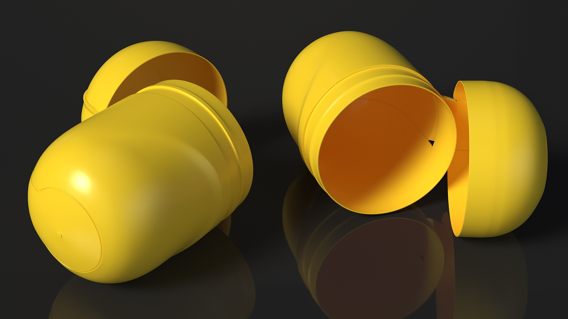 Light Open Kinder Egg Plastic Container 3D model