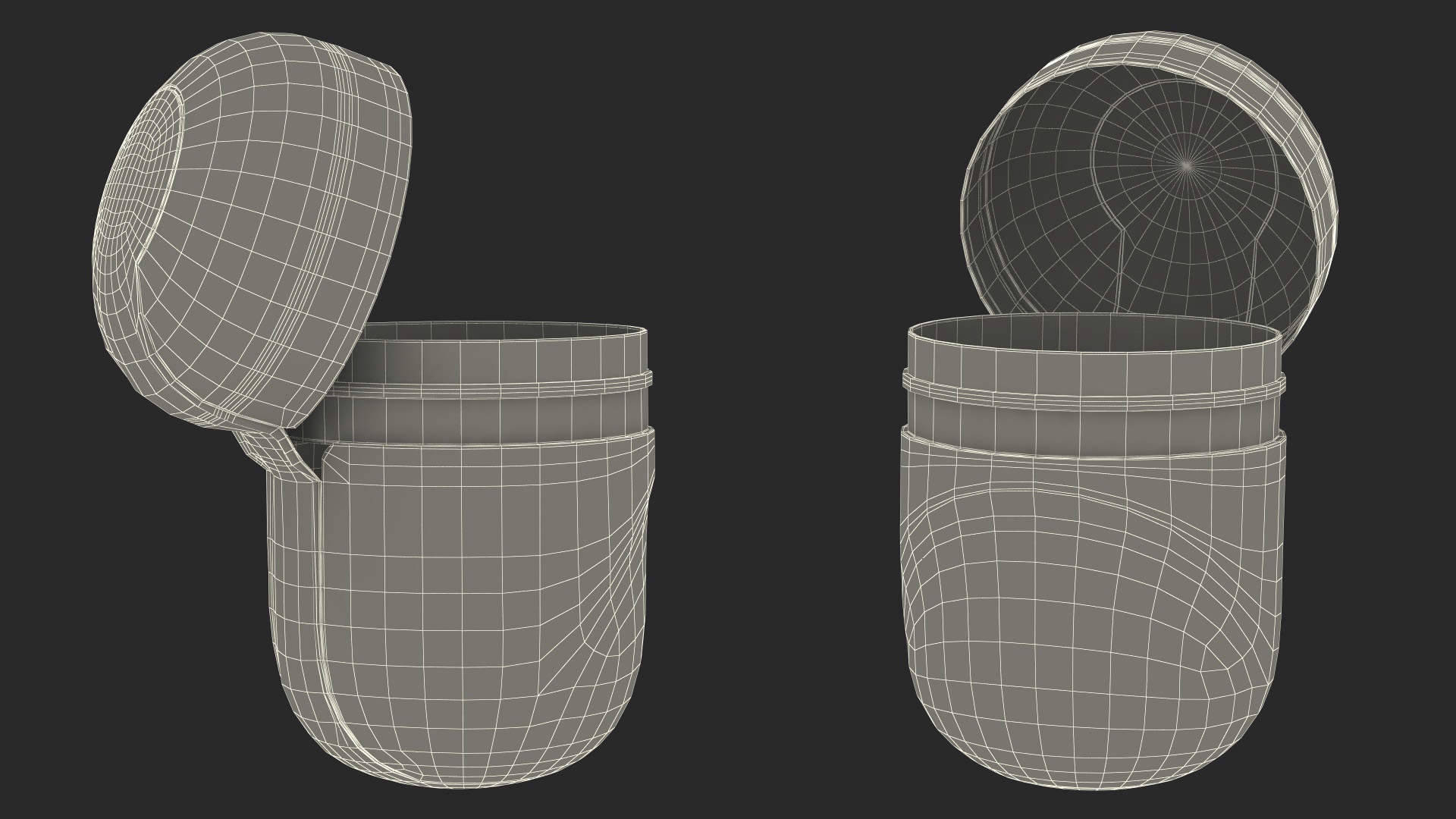 Light Open Kinder Egg Plastic Container 3D model