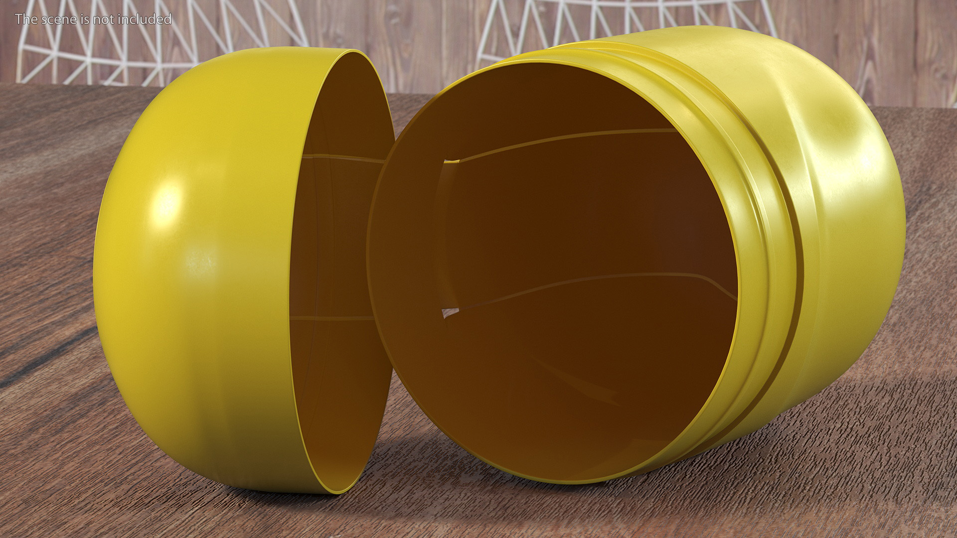 Light Open Kinder Egg Plastic Container 3D model