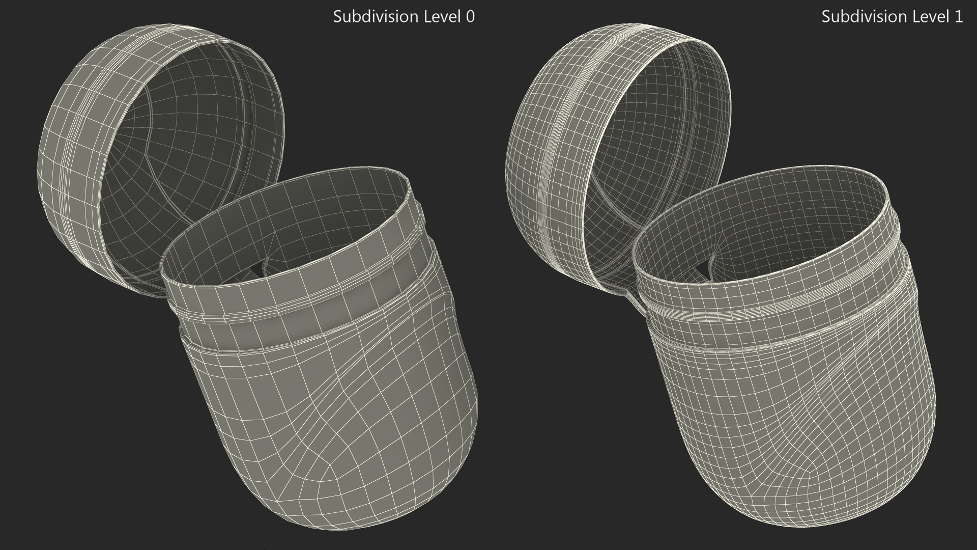 Light Open Kinder Egg Plastic Container 3D model