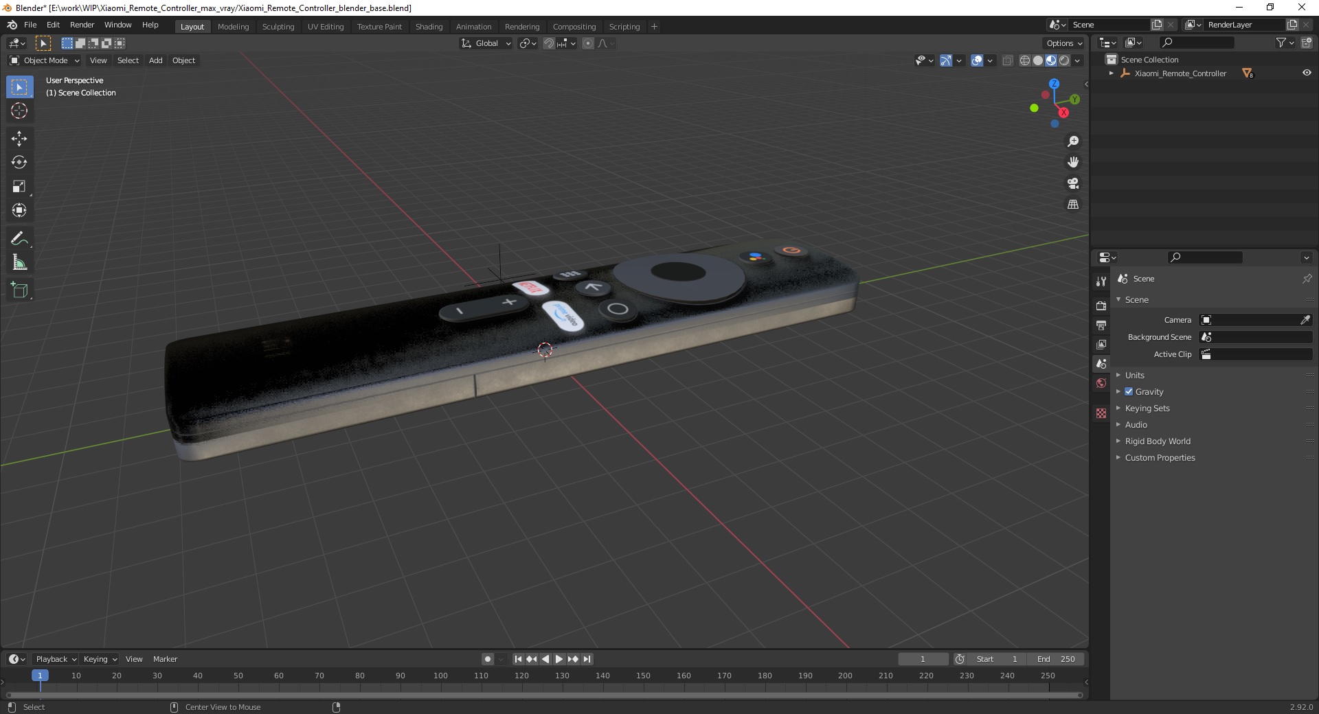 Xiaomi Remote Controller 3D model