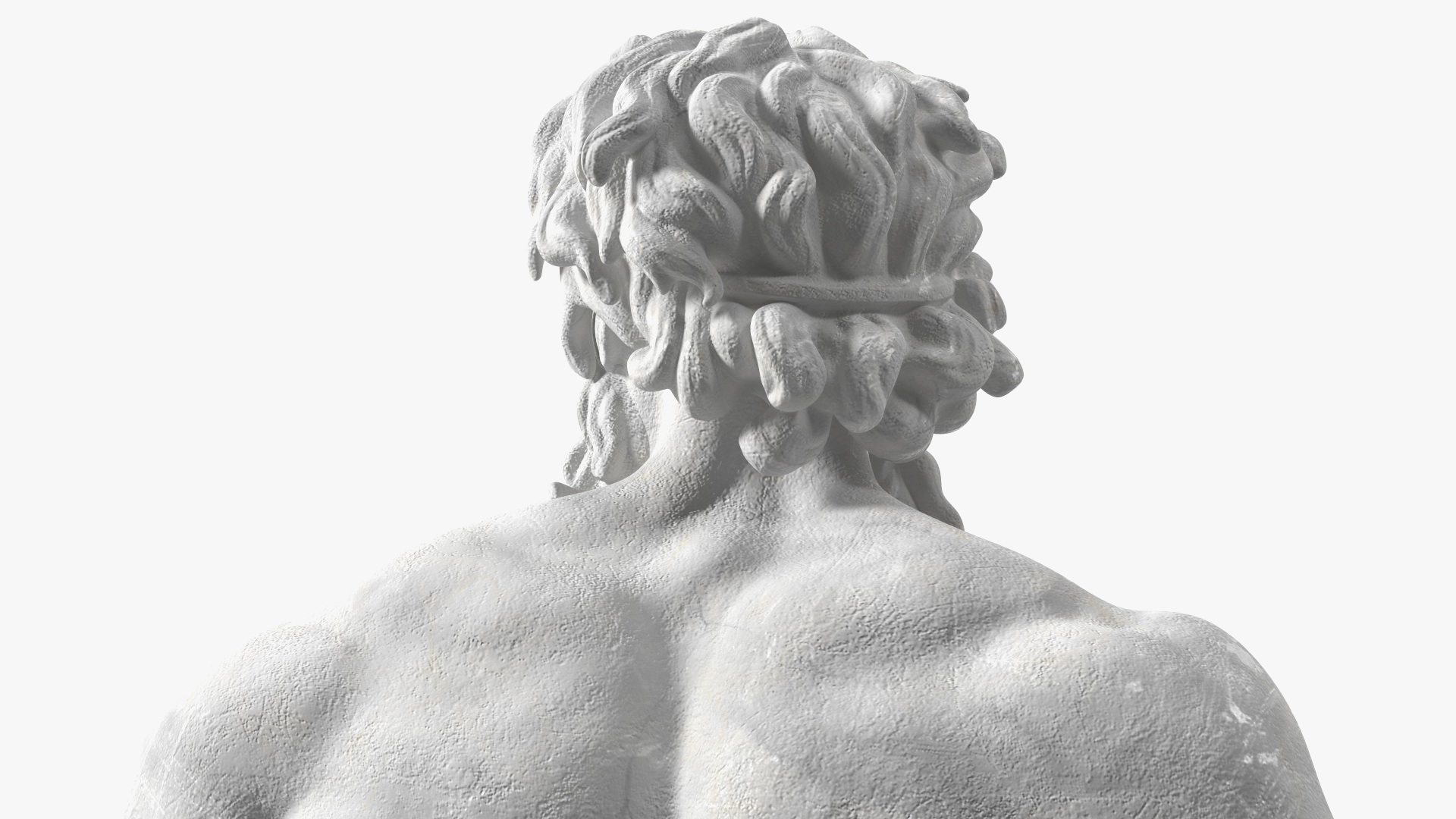 3D model Antique Poseidon Marble Statue