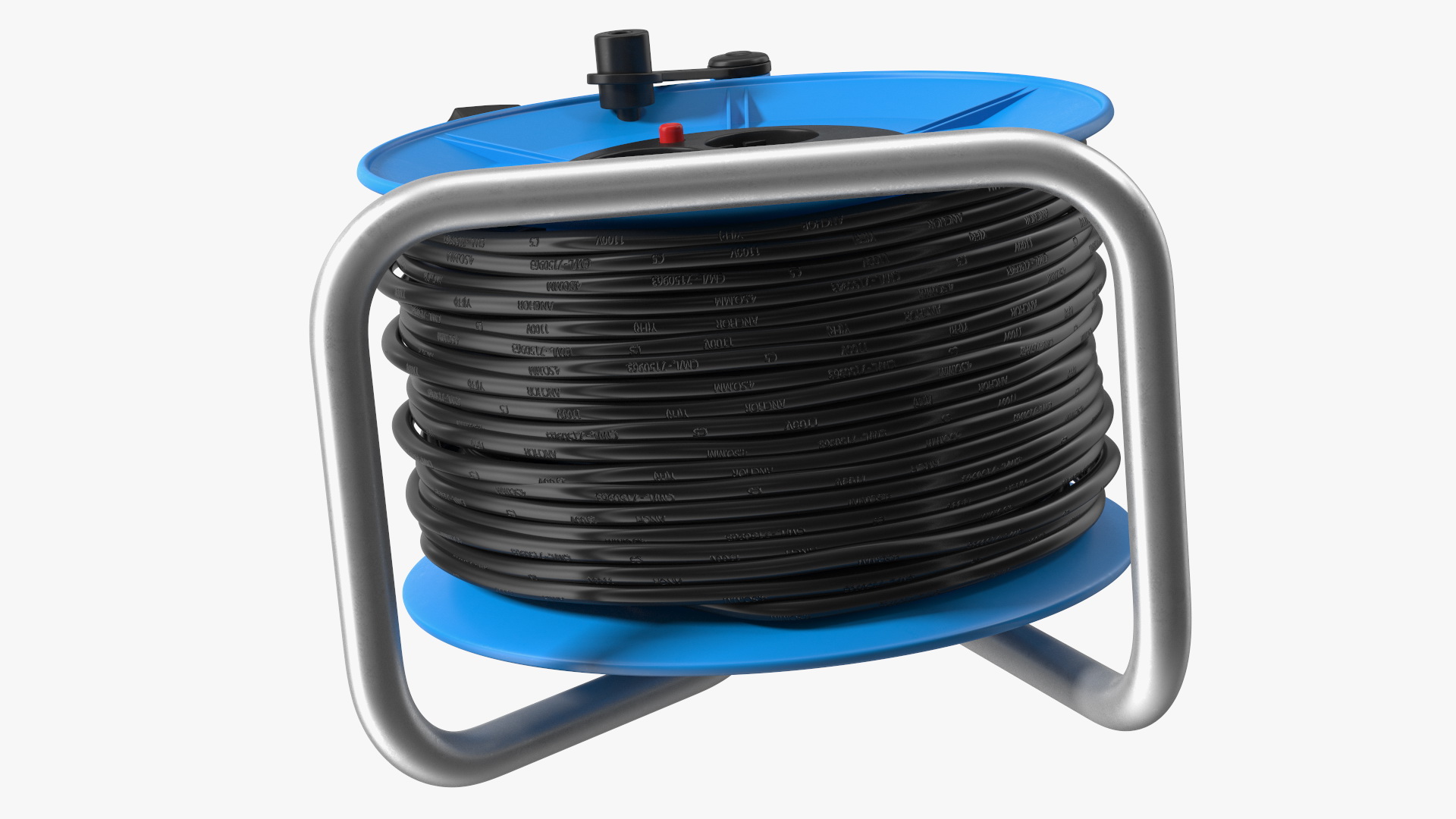 3D Extension Cord Reel with 4 Electrical Power Outlets
