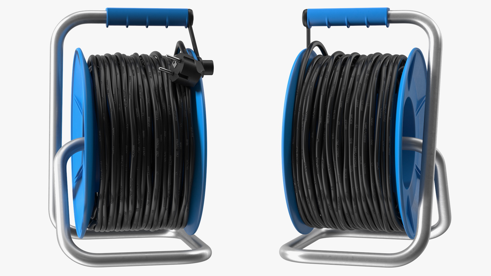 3D Extension Cord Reel with 4 Electrical Power Outlets