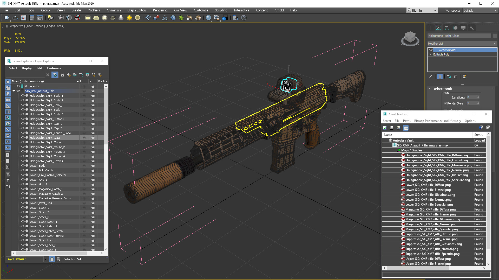 3D SIG XM7 Assault Rifle