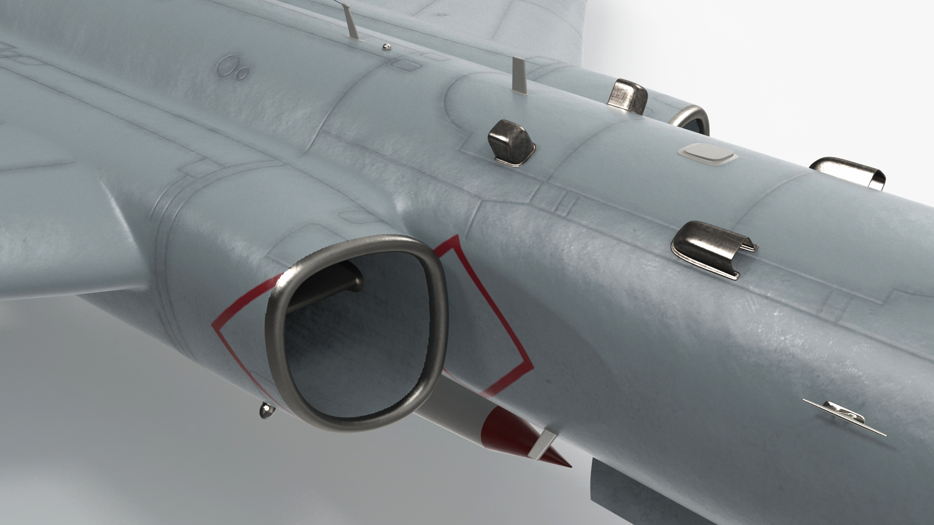 3D model Xian H-6 China Strategic Bomber with Strategic Strike Weapon