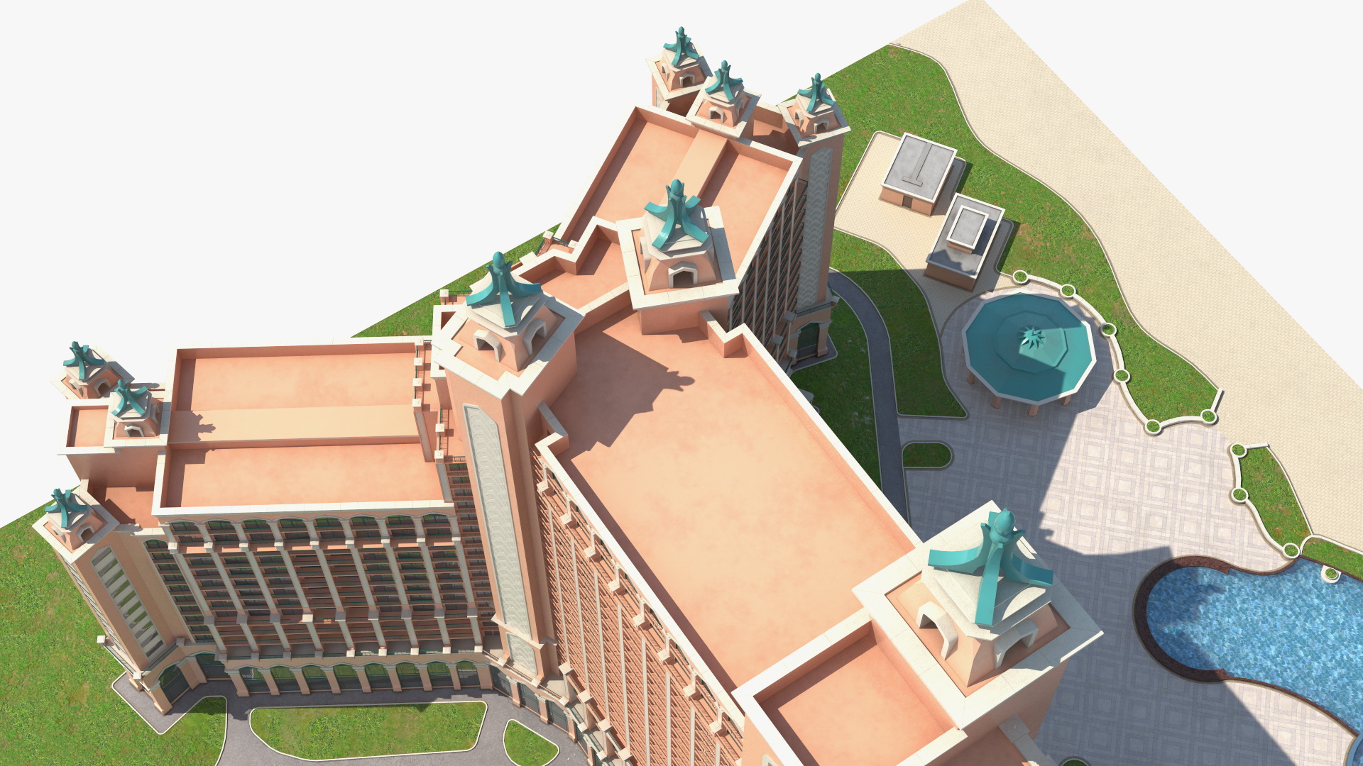 Atlantis Palm Dubai Luxury Hotel 3D