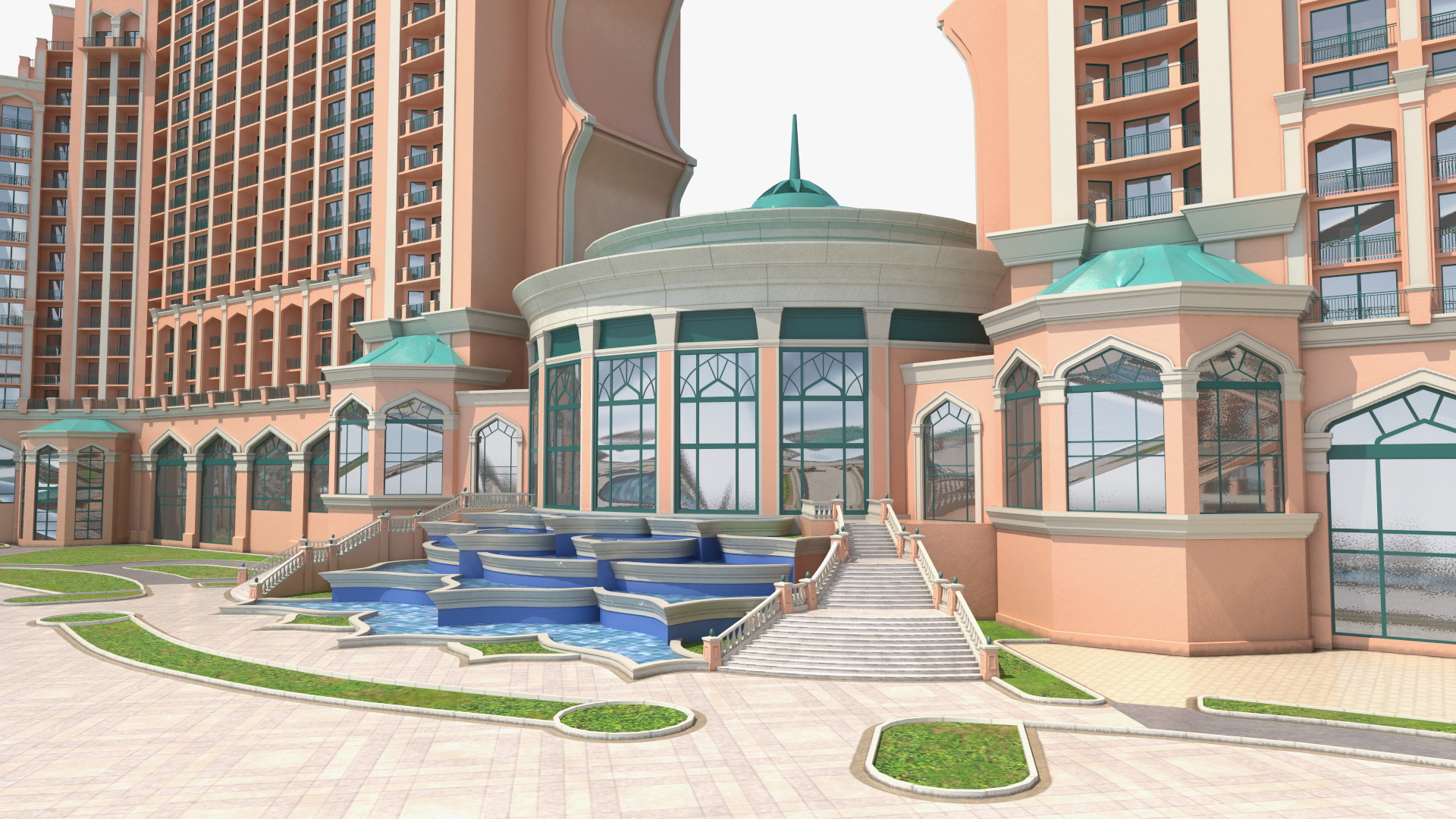 Atlantis Palm Dubai Luxury Hotel 3D