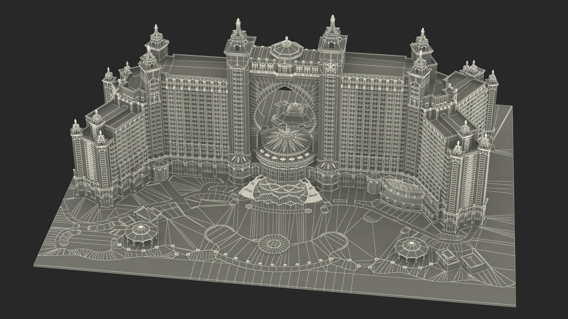 Atlantis Palm Dubai Luxury Hotel 3D