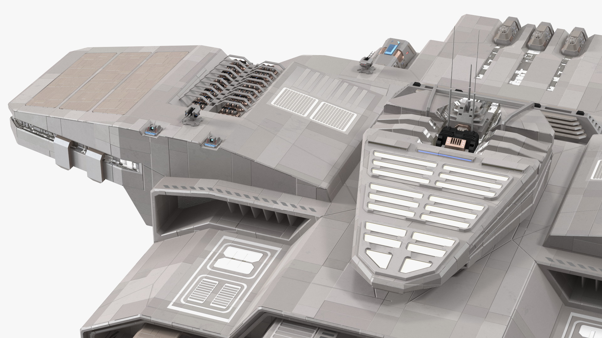 3D Civilian Spaceship model