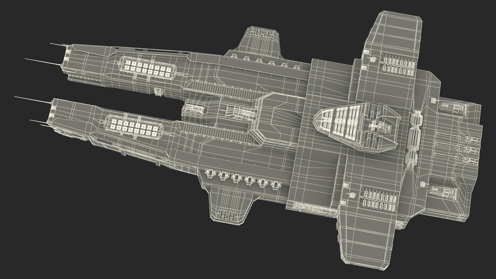3D Civilian Spaceship model