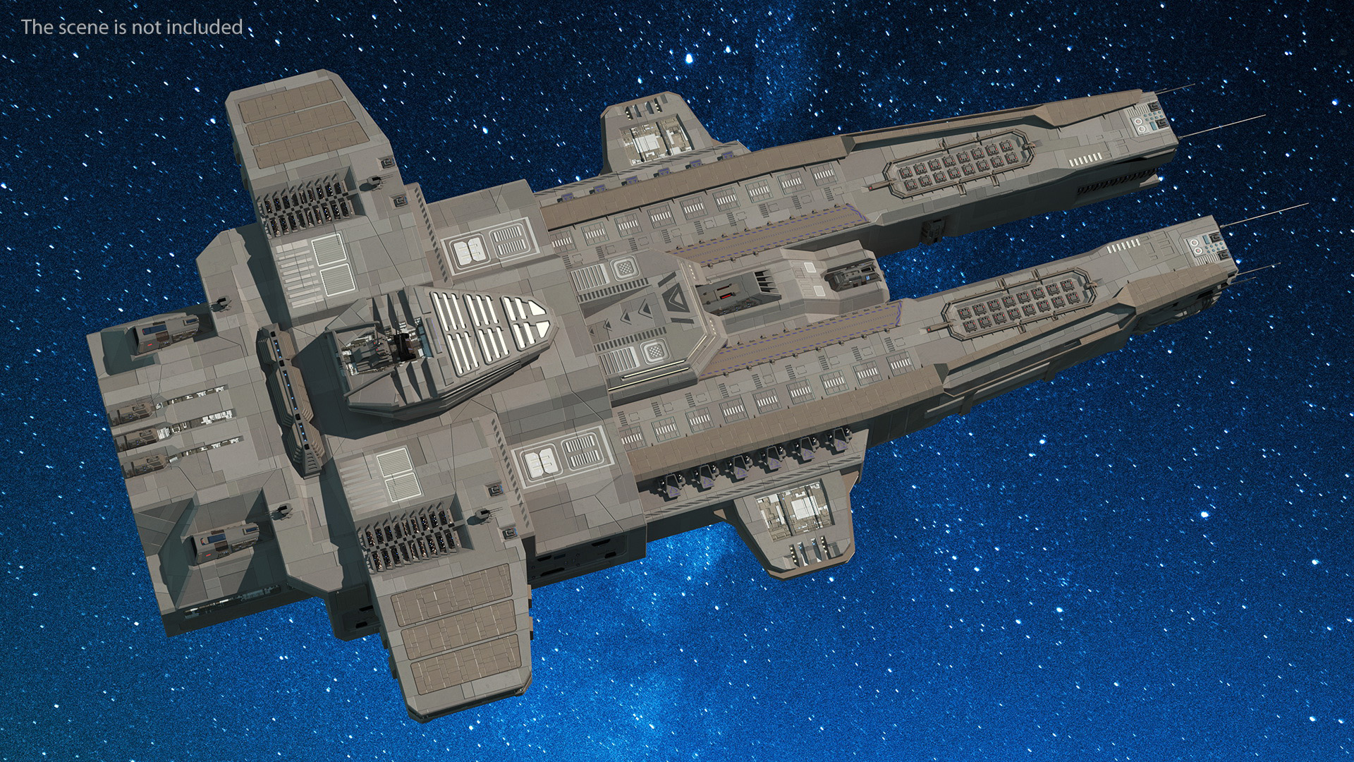 3D Civilian Spaceship model