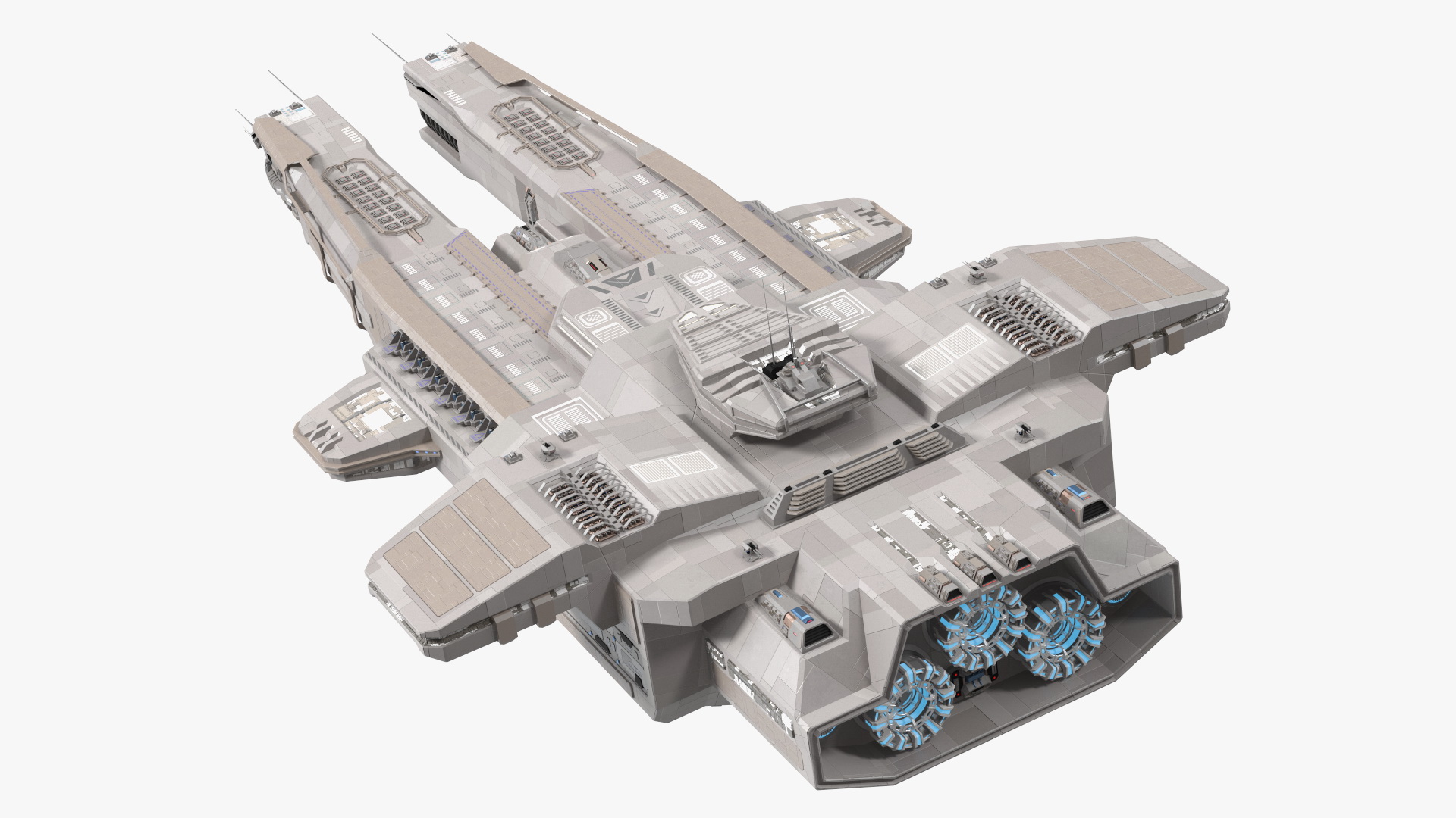 3D Civilian Spaceship model