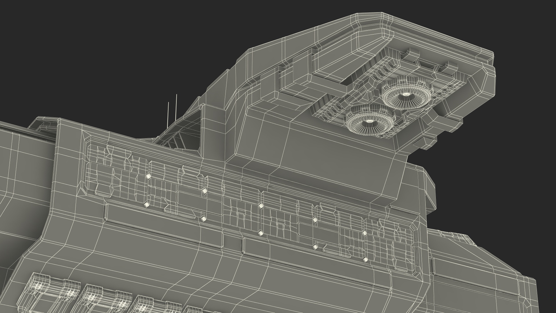 3D Civilian Spaceship model