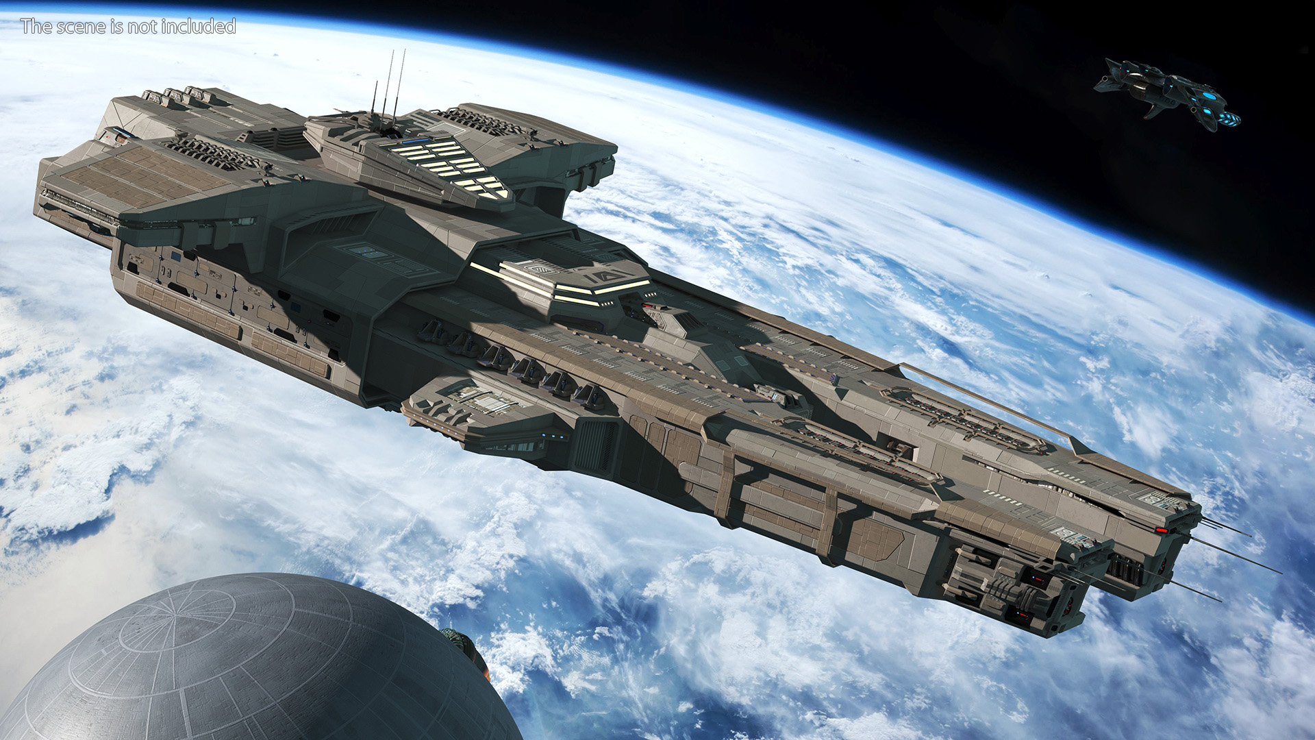 3D Civilian Spaceship model