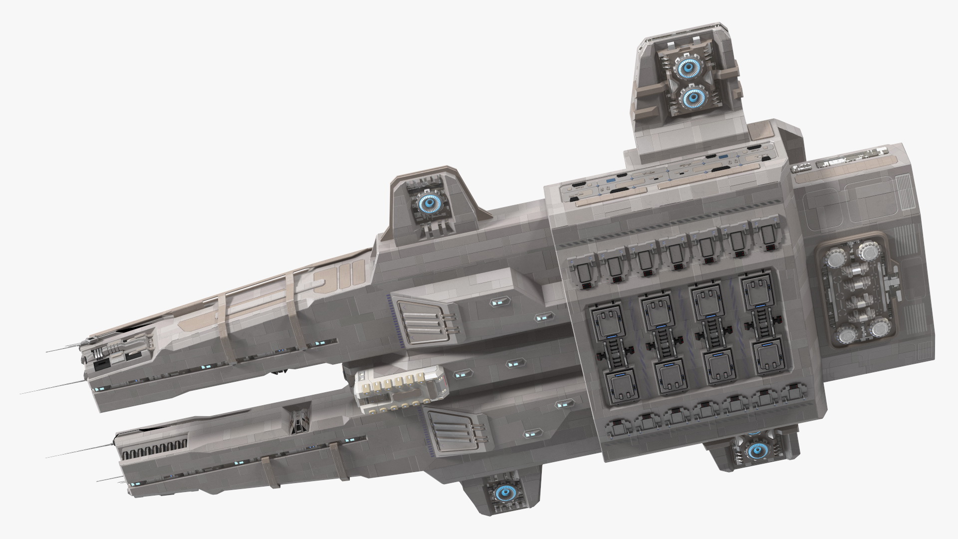 3D Civilian Spaceship model