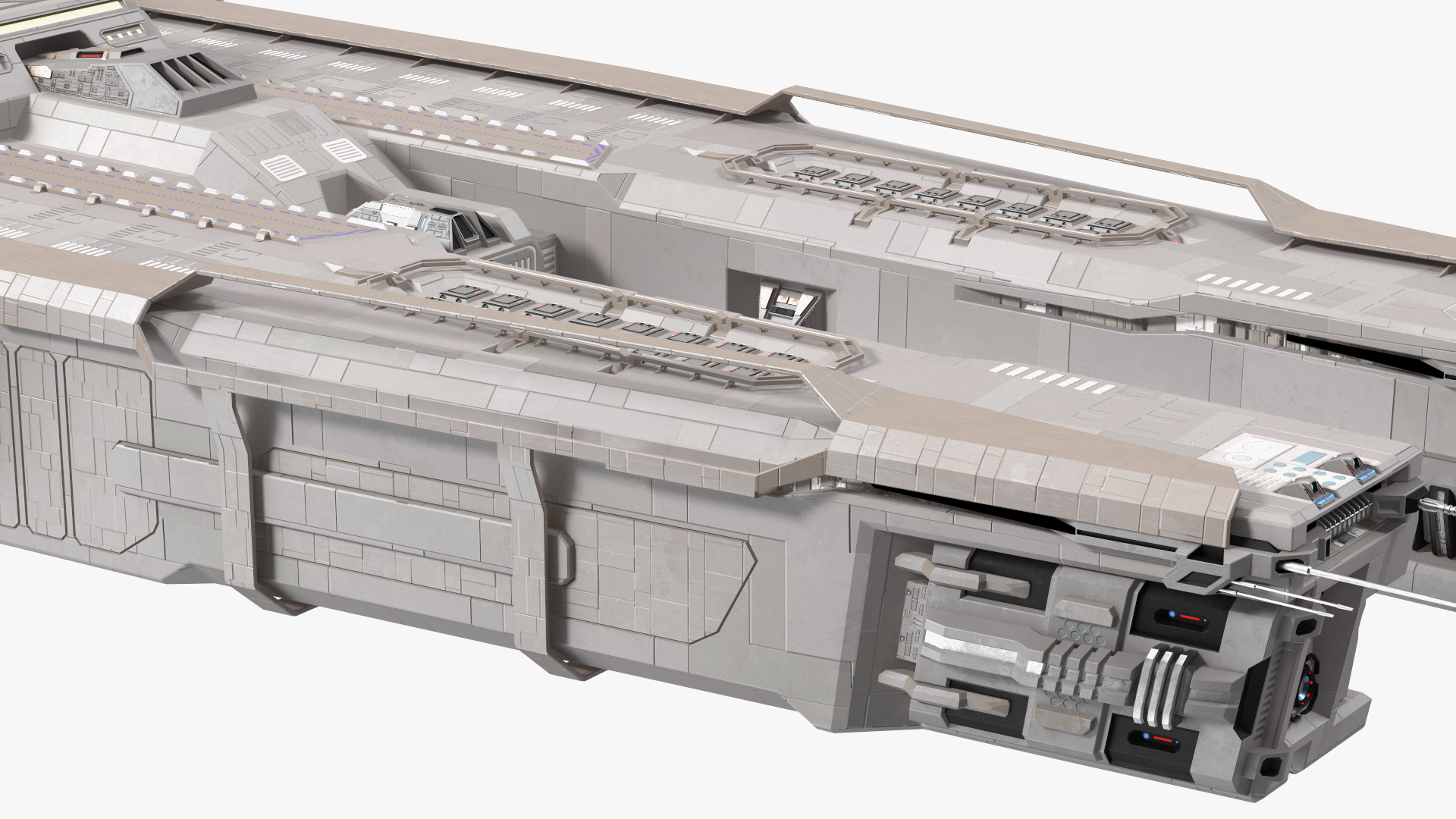 3D Civilian Spaceship model