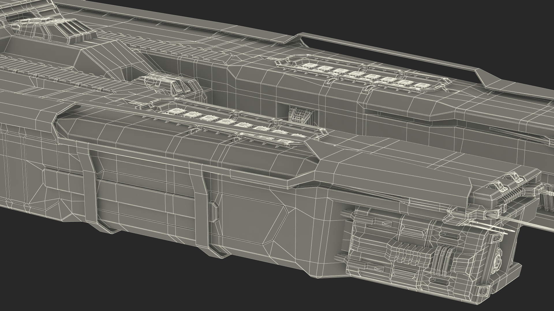 3D Civilian Spaceship model