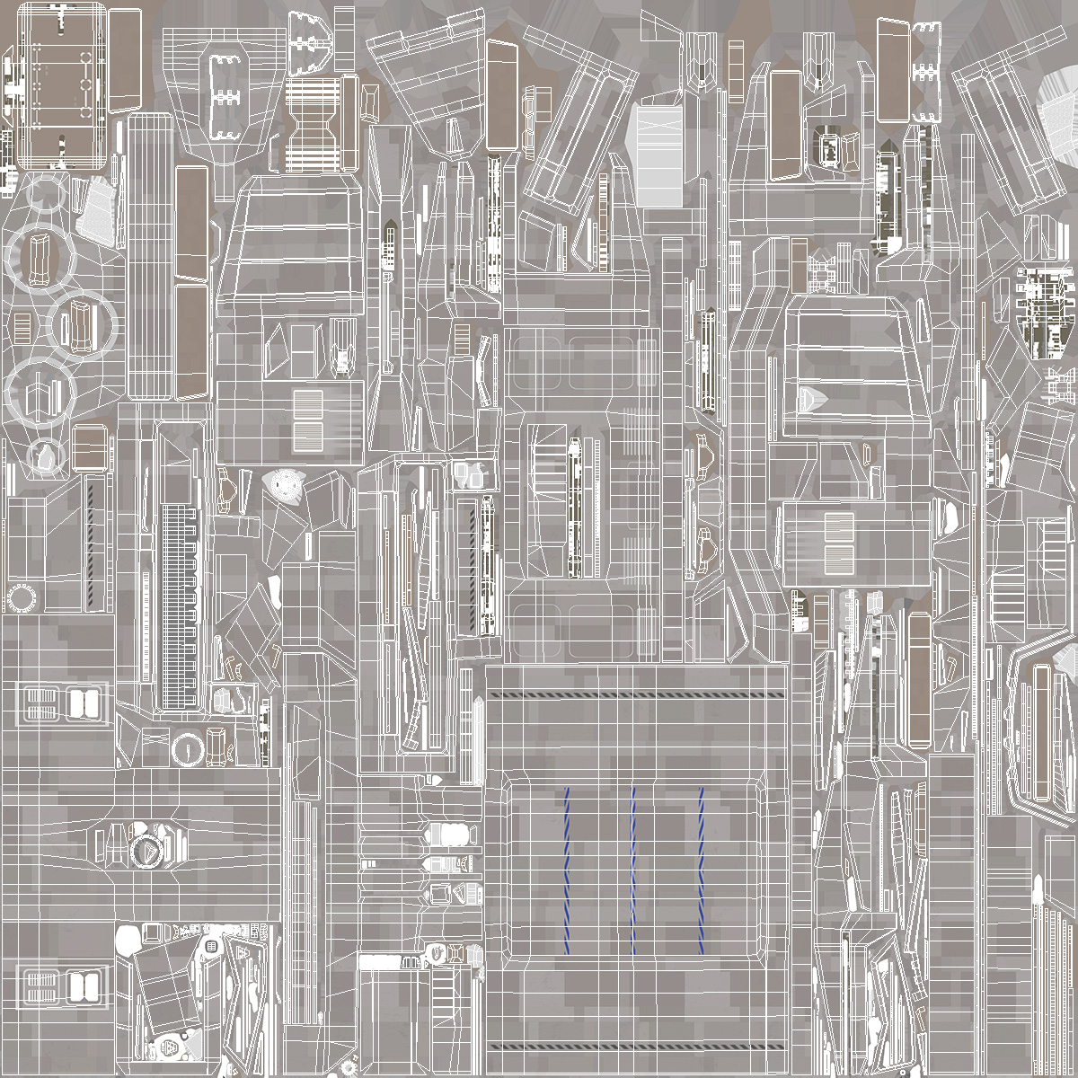 3D Civilian Spaceship model