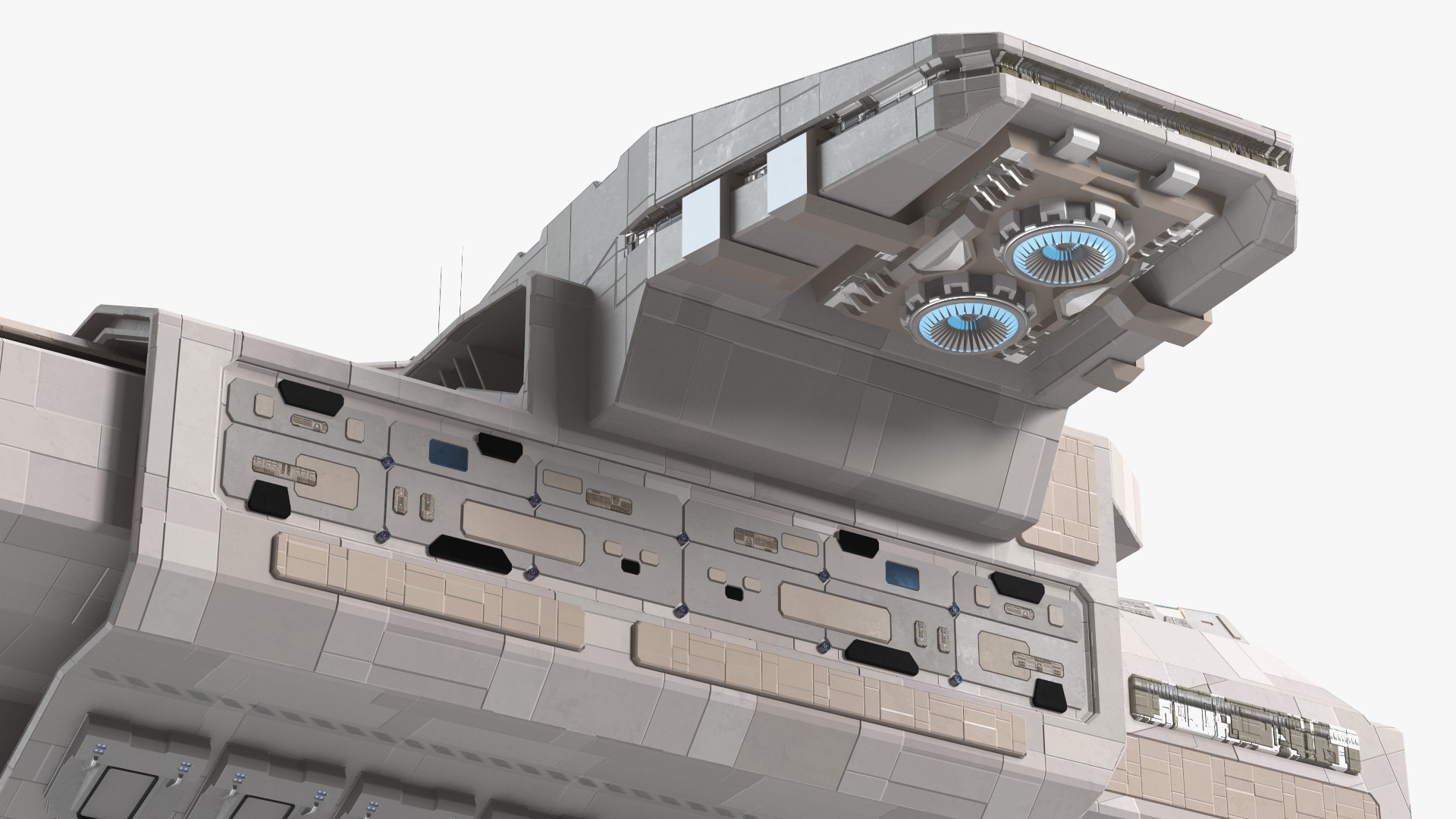 3D Civilian Spaceship model