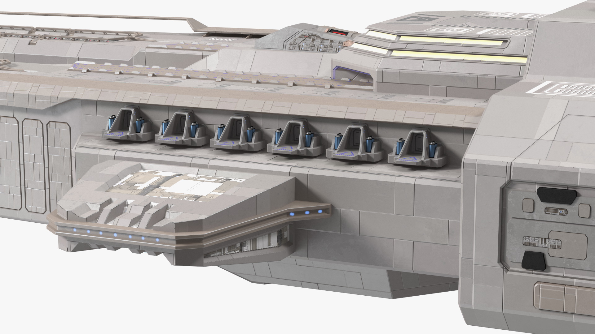 3D Civilian Spaceship model