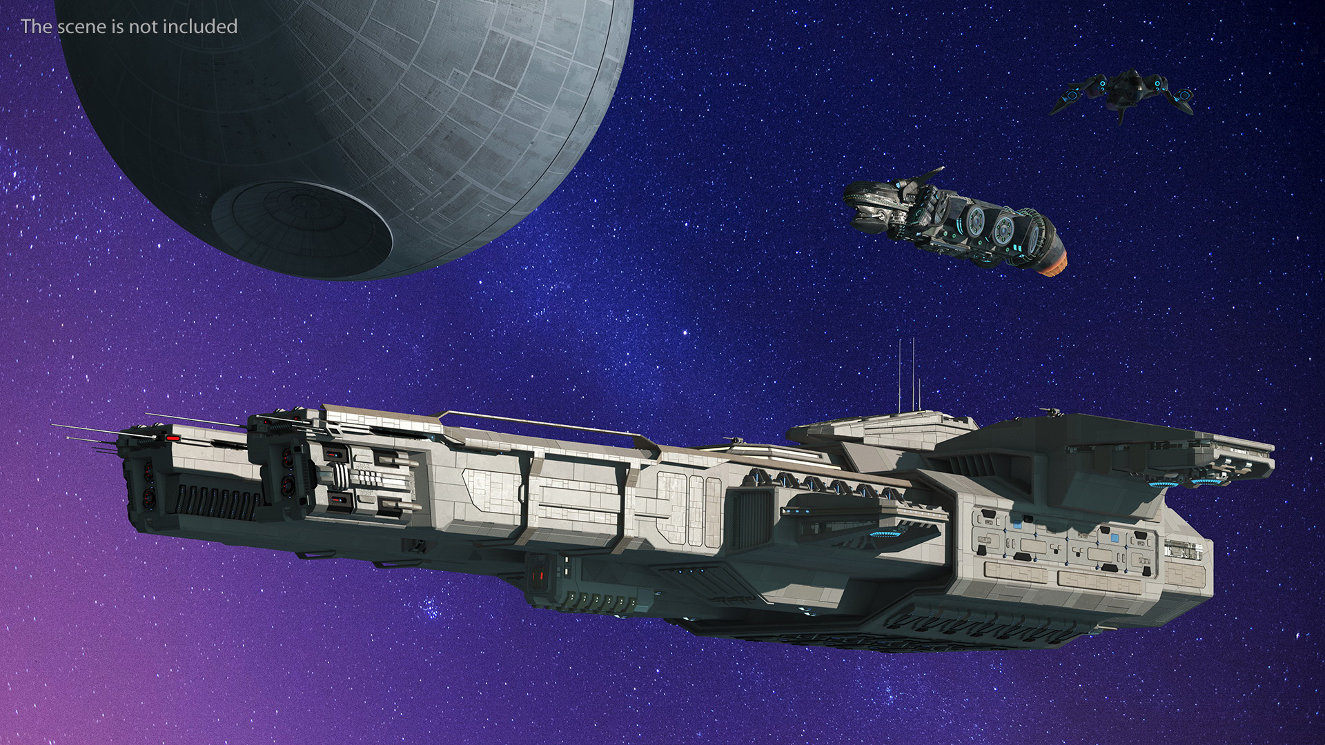 3D Civilian Spaceship model