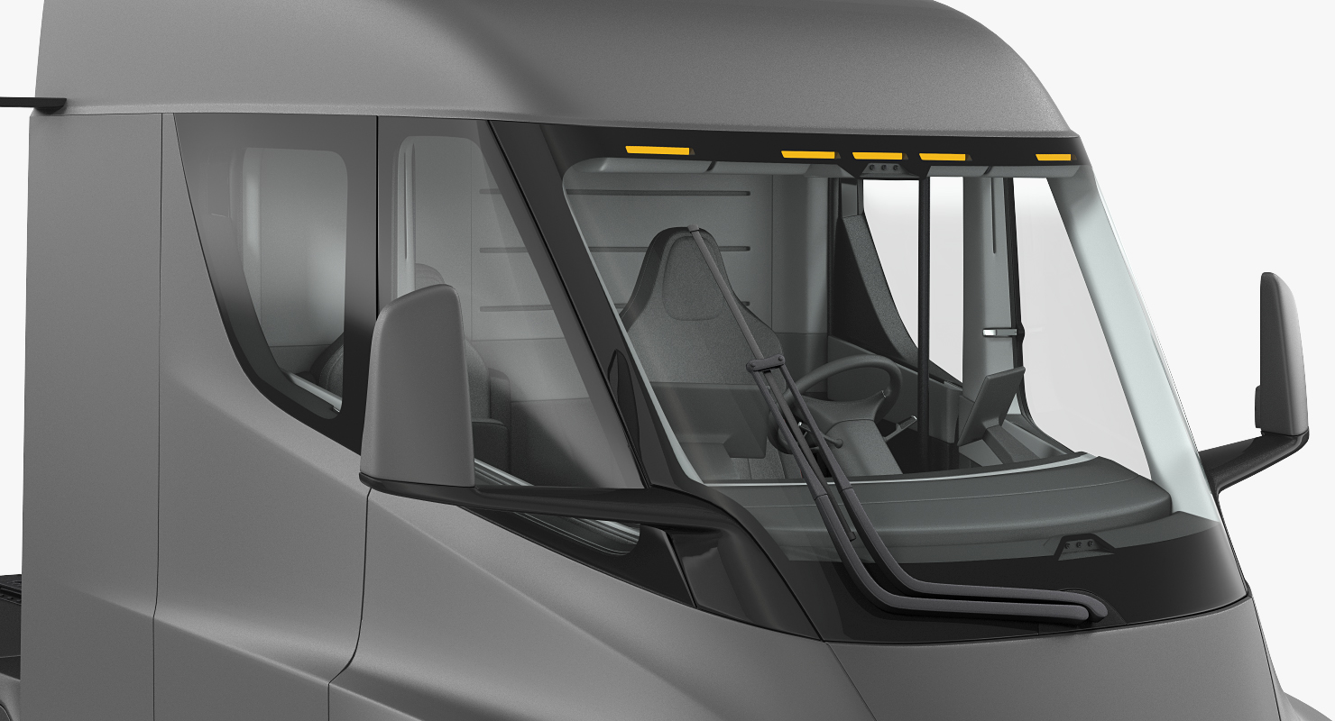 3D model Electric Semi Truck Tesla