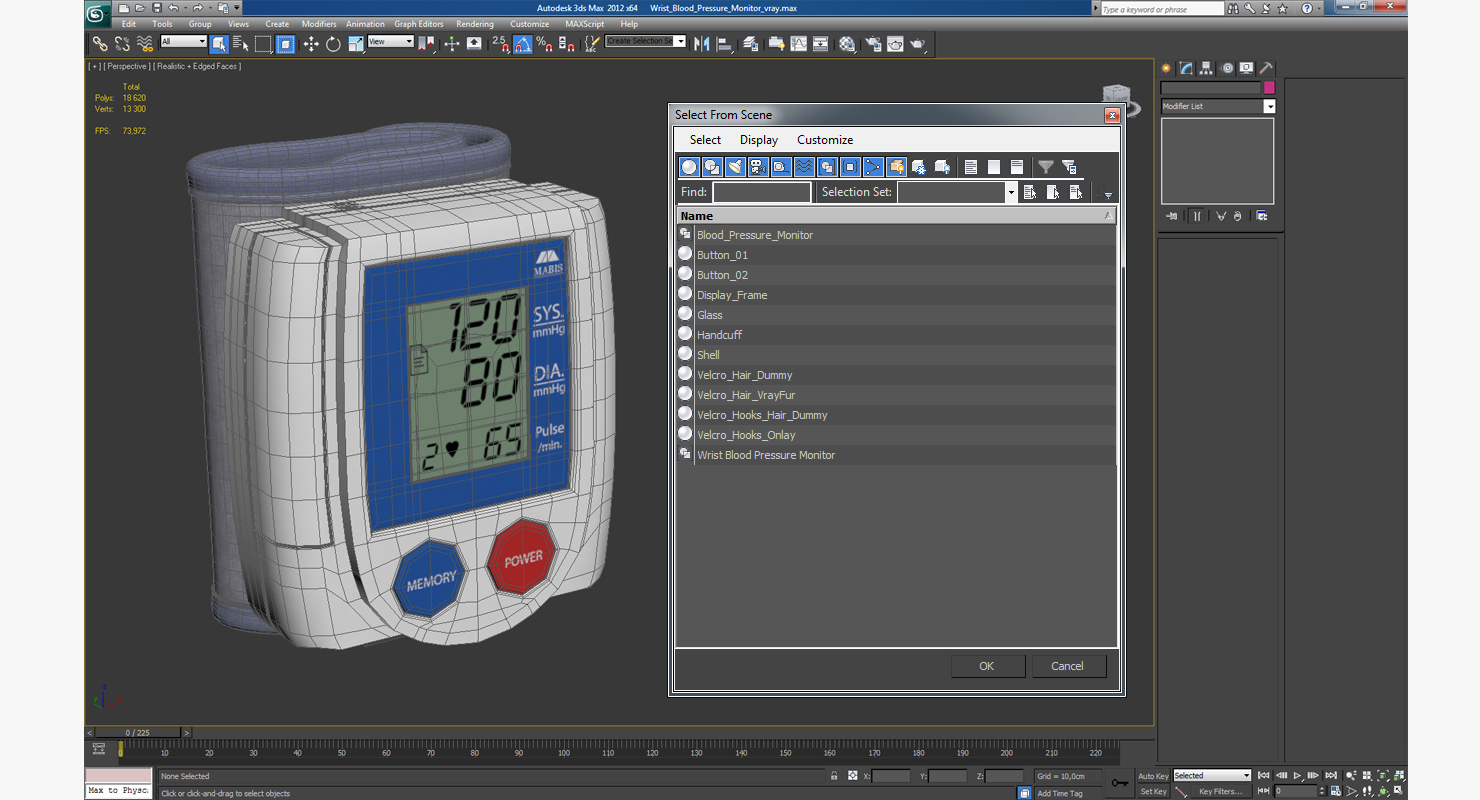 3D Wrist Blood Pressure Monitor model
