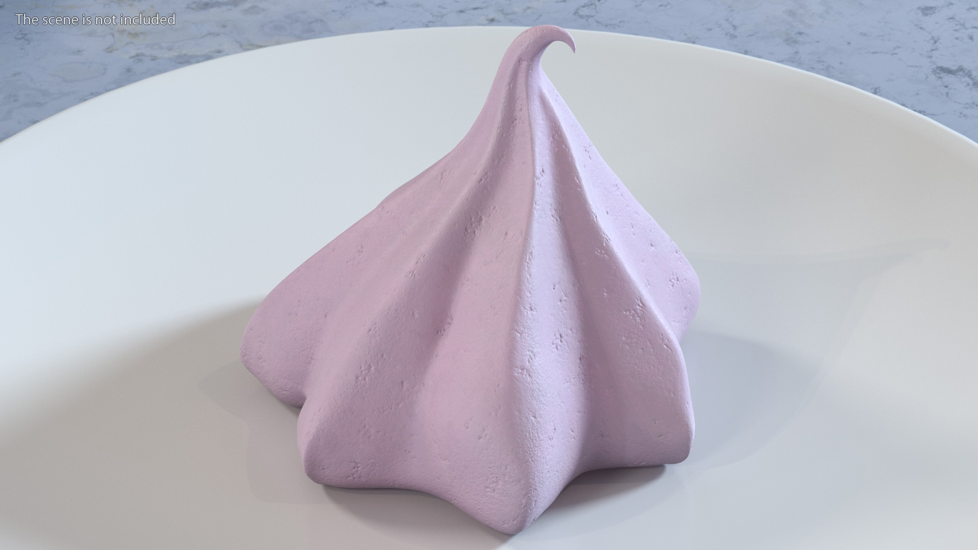Small Cone Meringue Pink 3D model