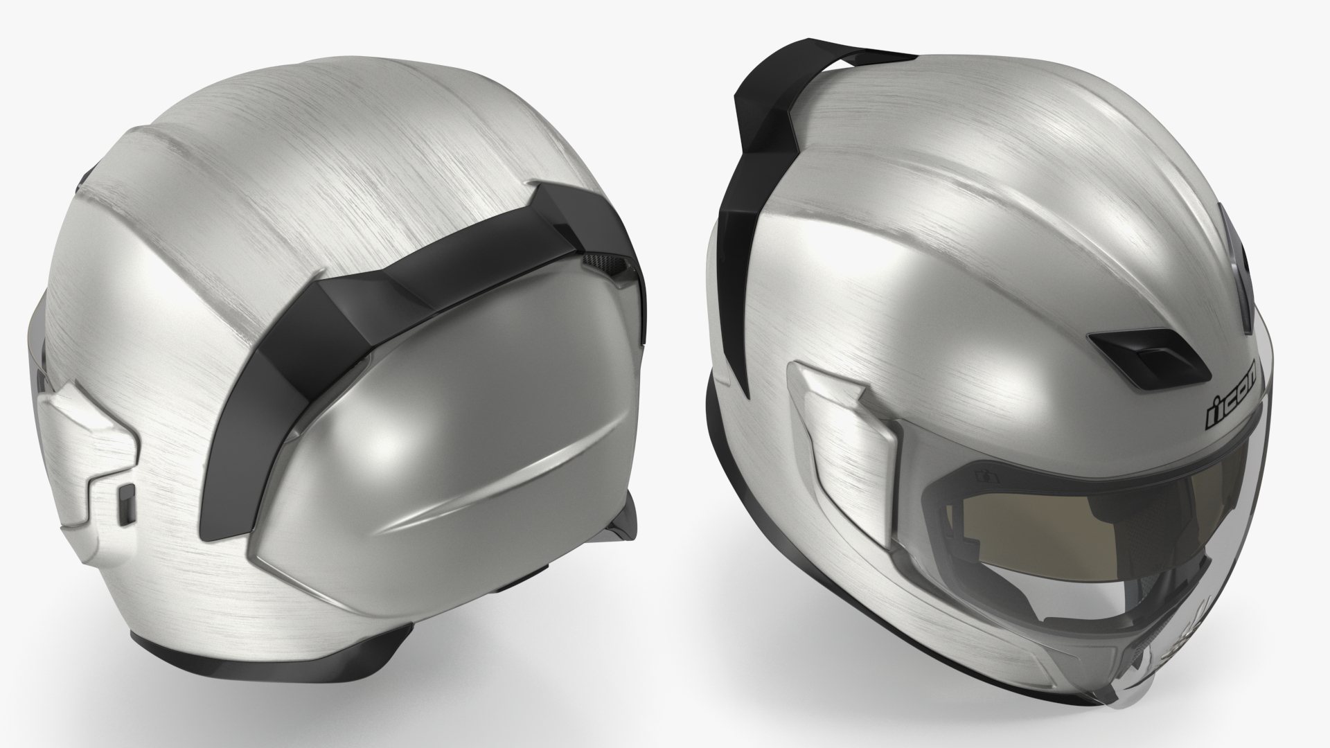 3D Full Face Motorcycle Helmet Icon Airflite Quicksilver model
