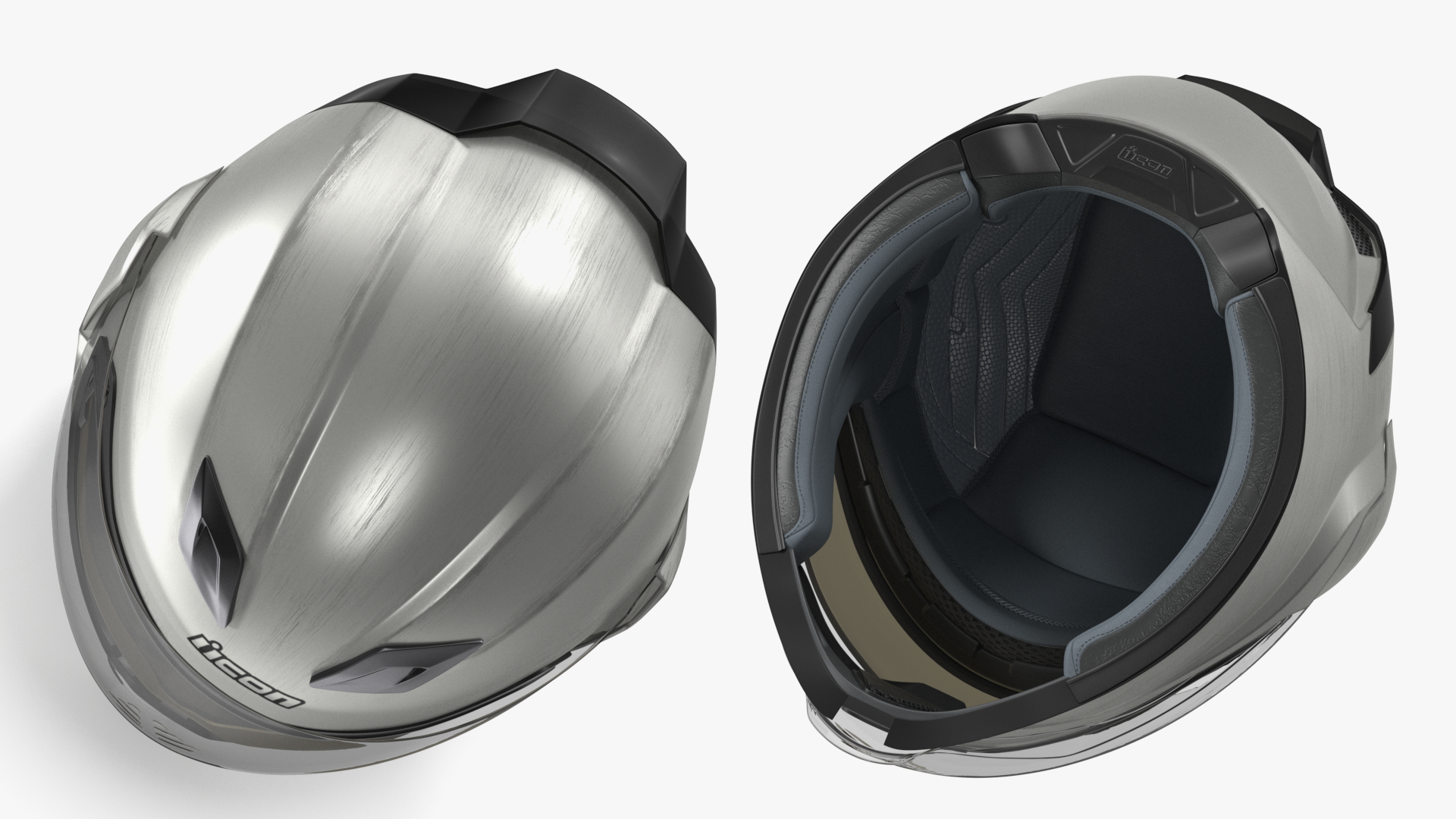 3D Full Face Motorcycle Helmet Icon Airflite Quicksilver model